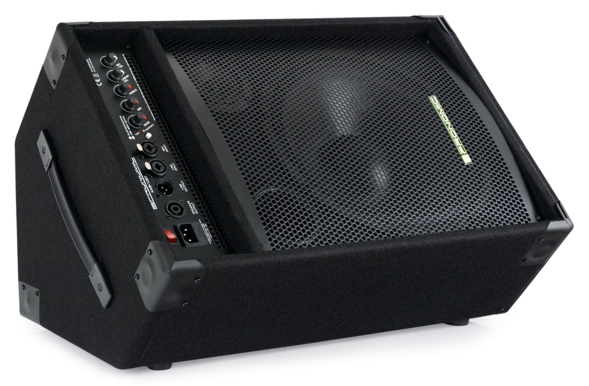 Lautsprecher im 2-Wege-Multifunktionsbox W, KAM-12BT (Bluetooth, 120 Wedge-Format) Bühnenmonitor Pronomic Aktiver
