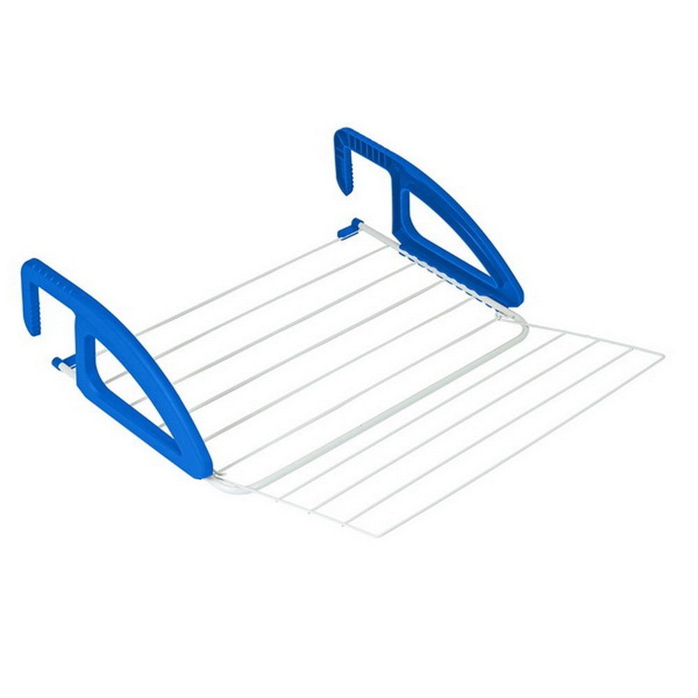 Metaltex Balkonwäschetrockner Heizungs-und Balkonwäschetrockner, Ausklappbares Doppelgitter, In der Tiefe verstellbar