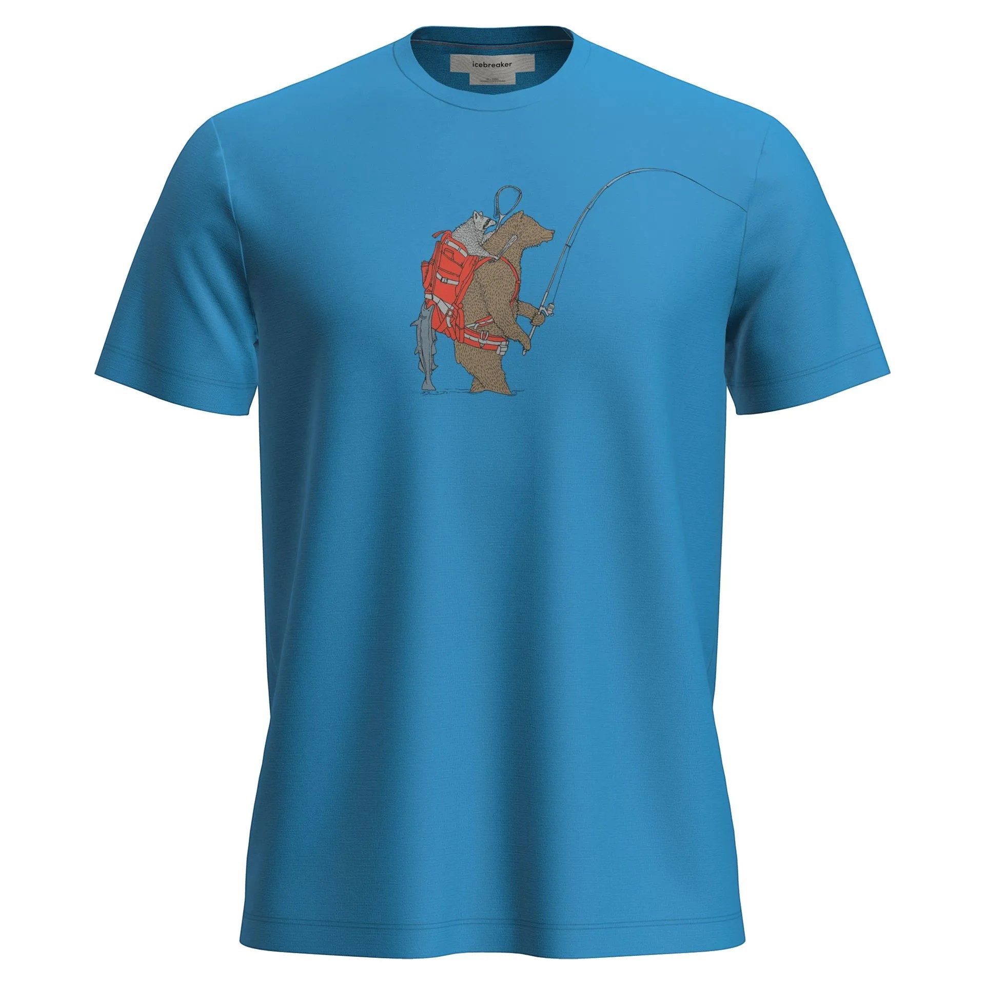 Icebreaker T-Shirt Wander-/Freizeit Merino 150 Tech Lite Bear Catch (100% Merinowolle)
