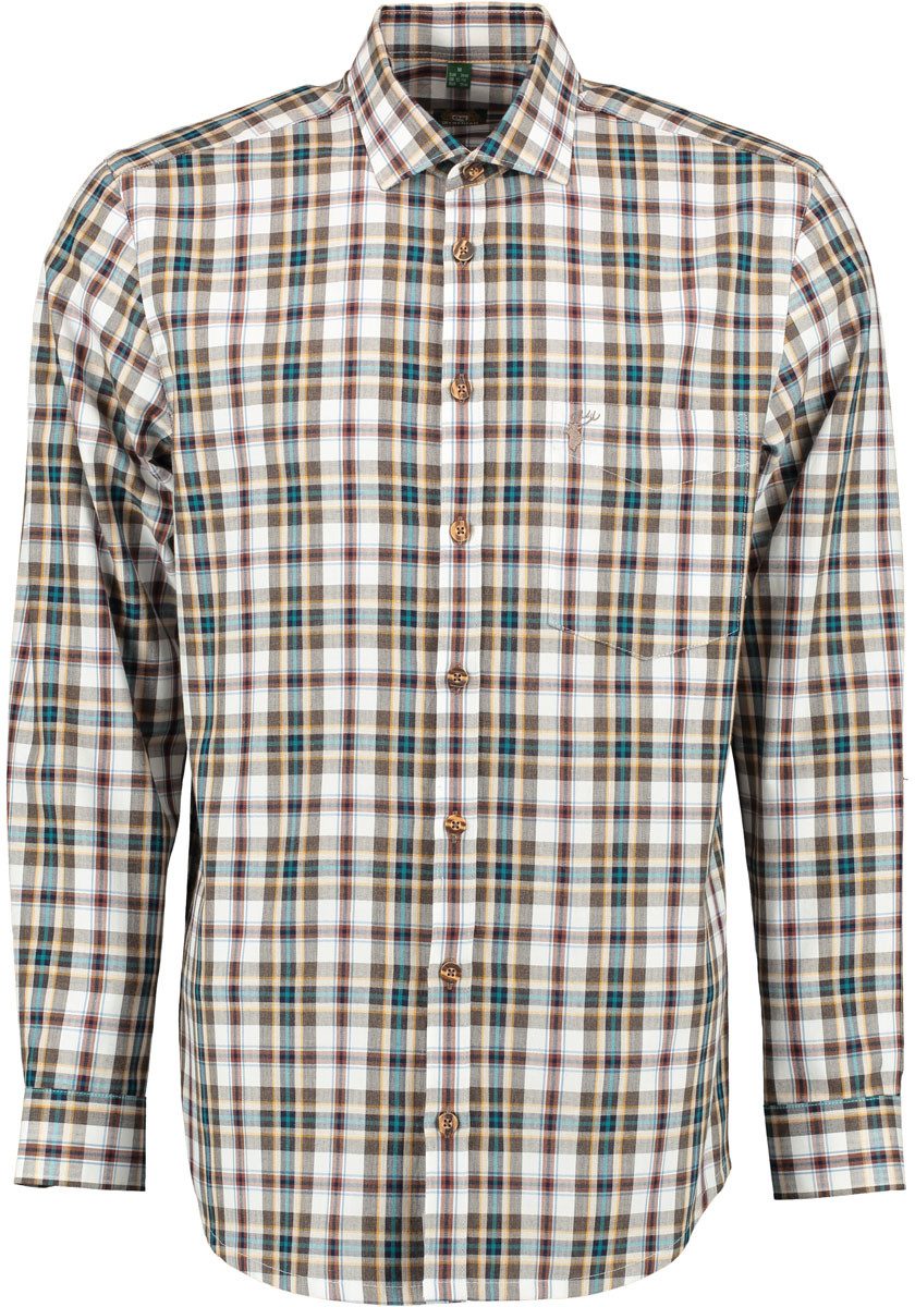 OS Trachten Trachtenhemd Plekot Regular Fit