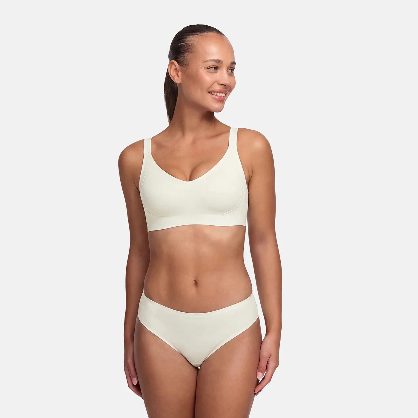 Bügelloser BH Seamless Compact Push-Up BH-Ecru-M
