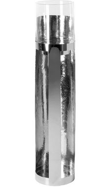 Fink Windlicht MANIAC (1 St), Kerzenhalter, Säule aus Edelstahl, mit Glaszylinder