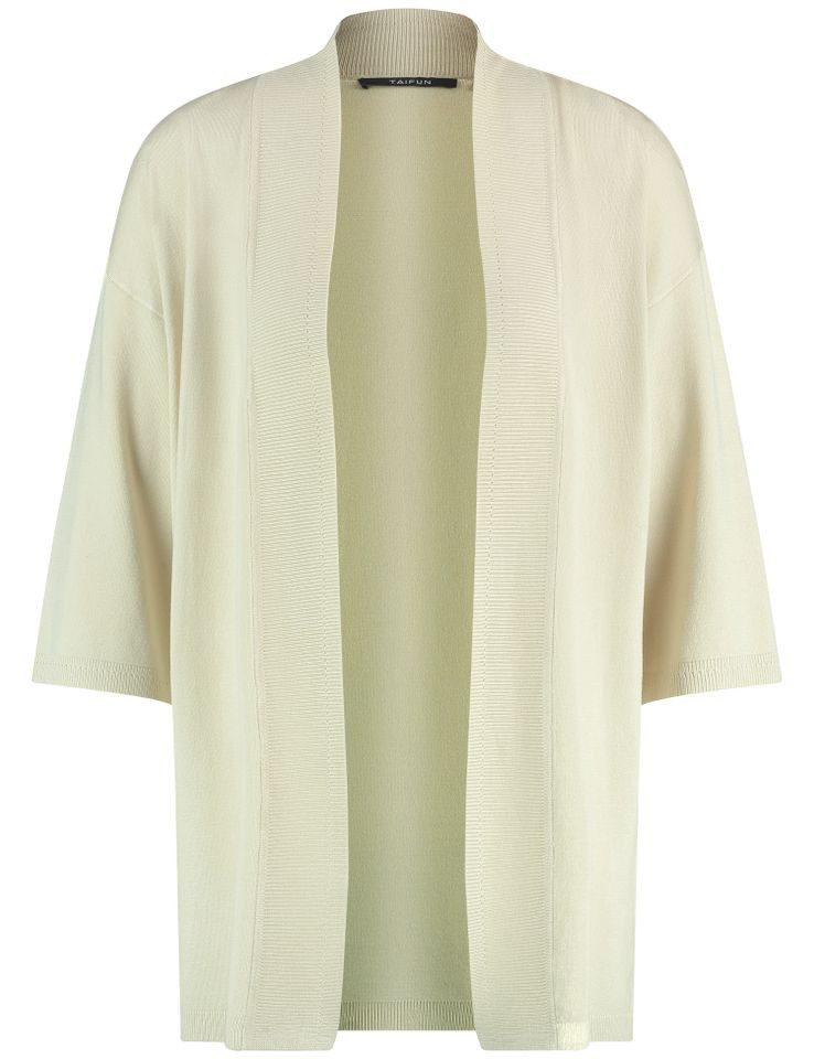Taifun Cardigan - offener Cardigan - Strickjacke - 3/4 Arm