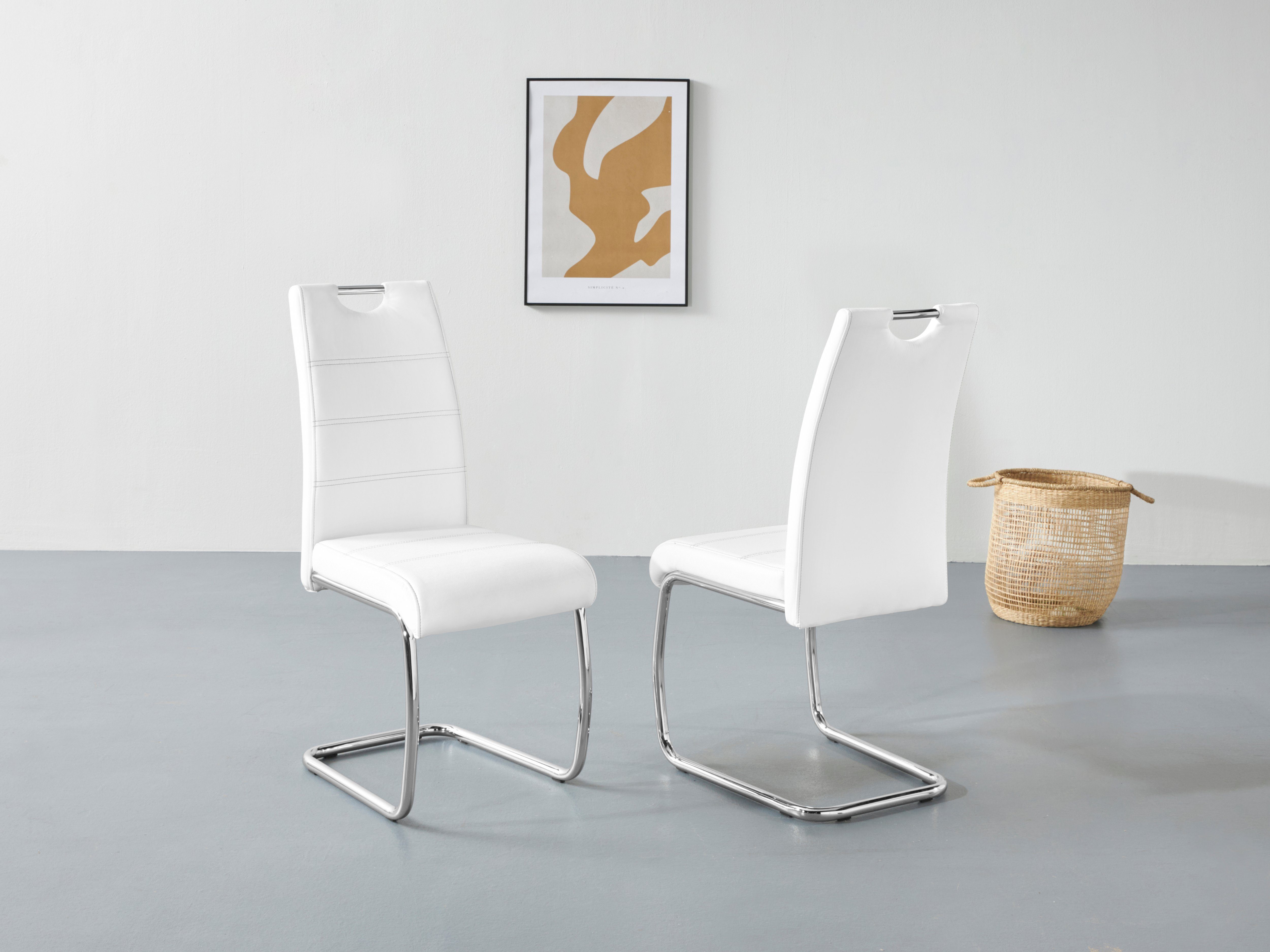 HELA Freischwinger Flora, Esszimmerstühle (Set, 2 St), Schwingstuhl Set: 1, günstig online kaufen