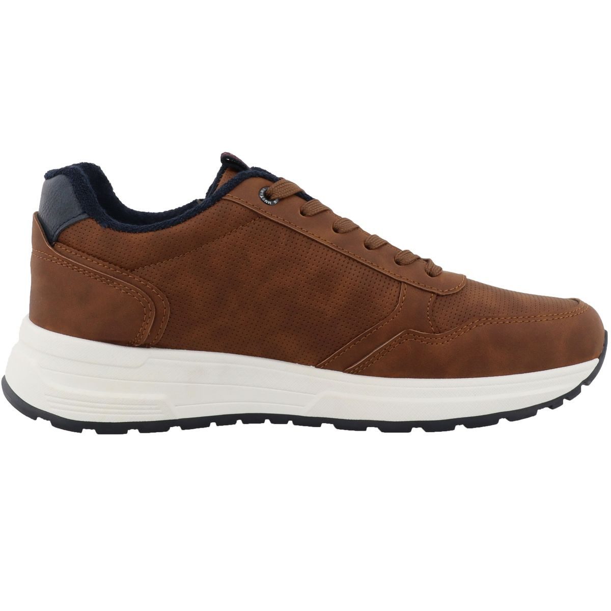 Mustang Shoes 15M0171001-nuts Sneaker Halbschuh mit praktischem Reißverschluss und Schnürung