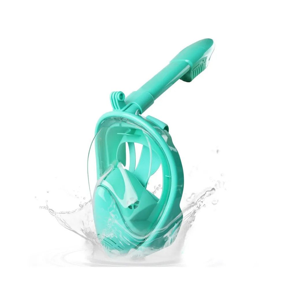 Athlix Taucherbrille Schnorchelmaske Anti-Leak Vollgesichts Unterwasser Maske, Kein Beschlagen, 180 Grad Weitwinkel Sicht, GoPro Halterung