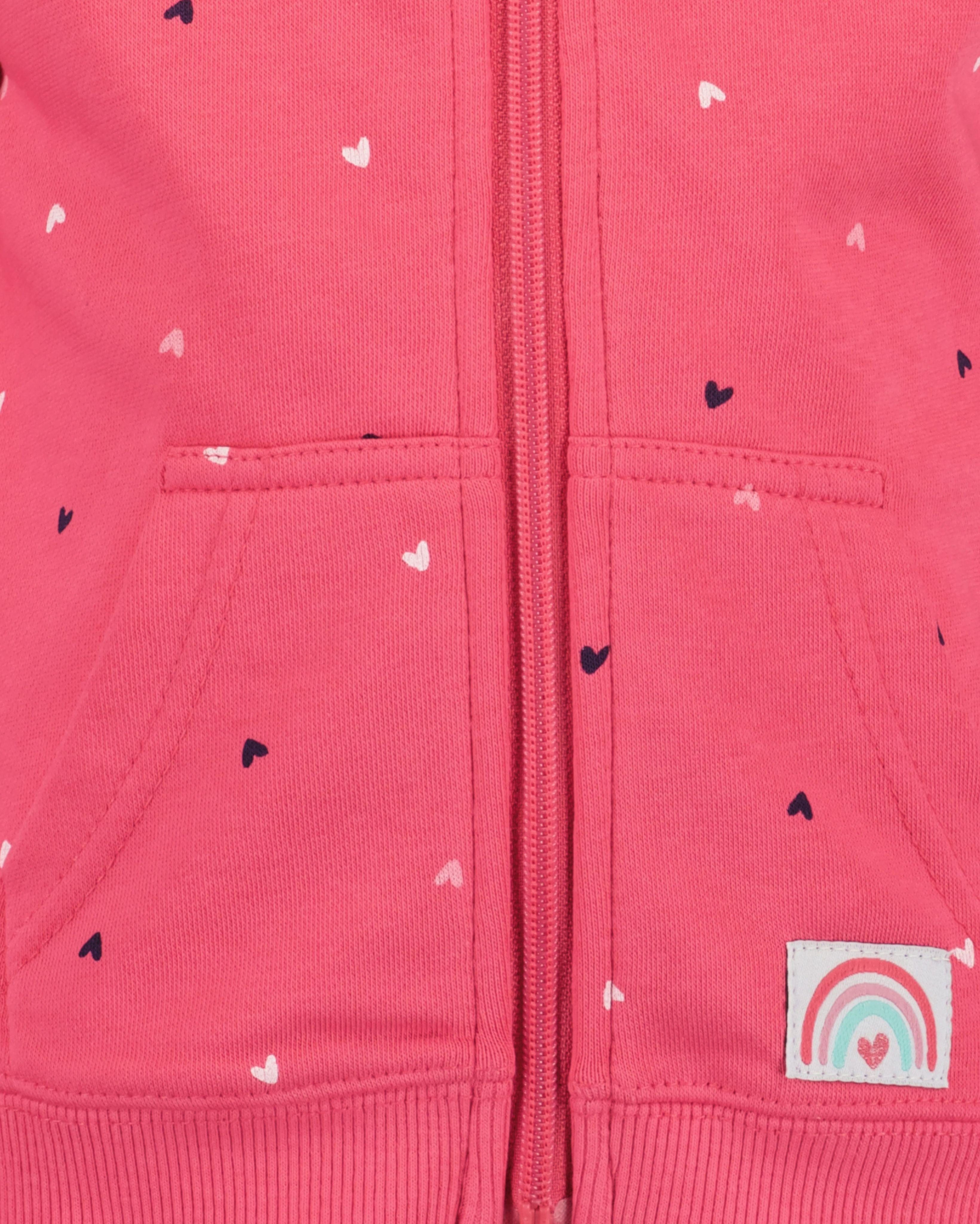 Blue Seven Kapuzensweatjacke Baumwollmischung, Allover-Druck