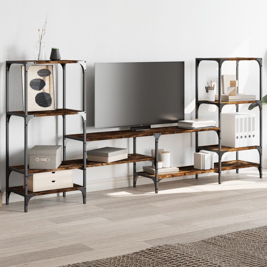 vidaXL TV-Schrank TV-Schrank Räuchereiche 206,5x28,5x95 cm günstig online kaufen