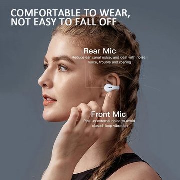 CTYBB IPX7 Wasserdicht, Smart Touch In-Ear-Kopfhörer (Schnelles Pairing: Bluetooth 5.3 für einfaches Verbinden ohne Signalverlust. Touch-Funktion für Musik und Anrufe., Modernste Rauschunterdrückungstechnologie für klare Musik und Anrufe)
