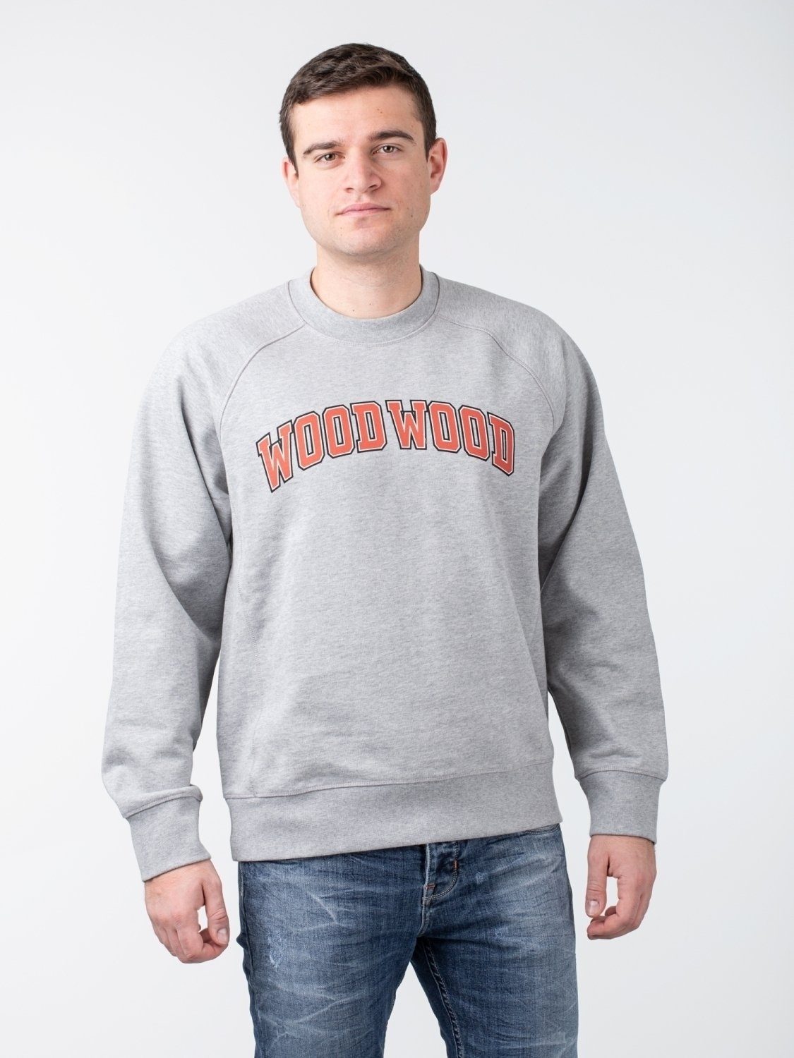 WOOD Sweater WOOD Wood Hester Grey Melange Wood Sweatshirt IVY