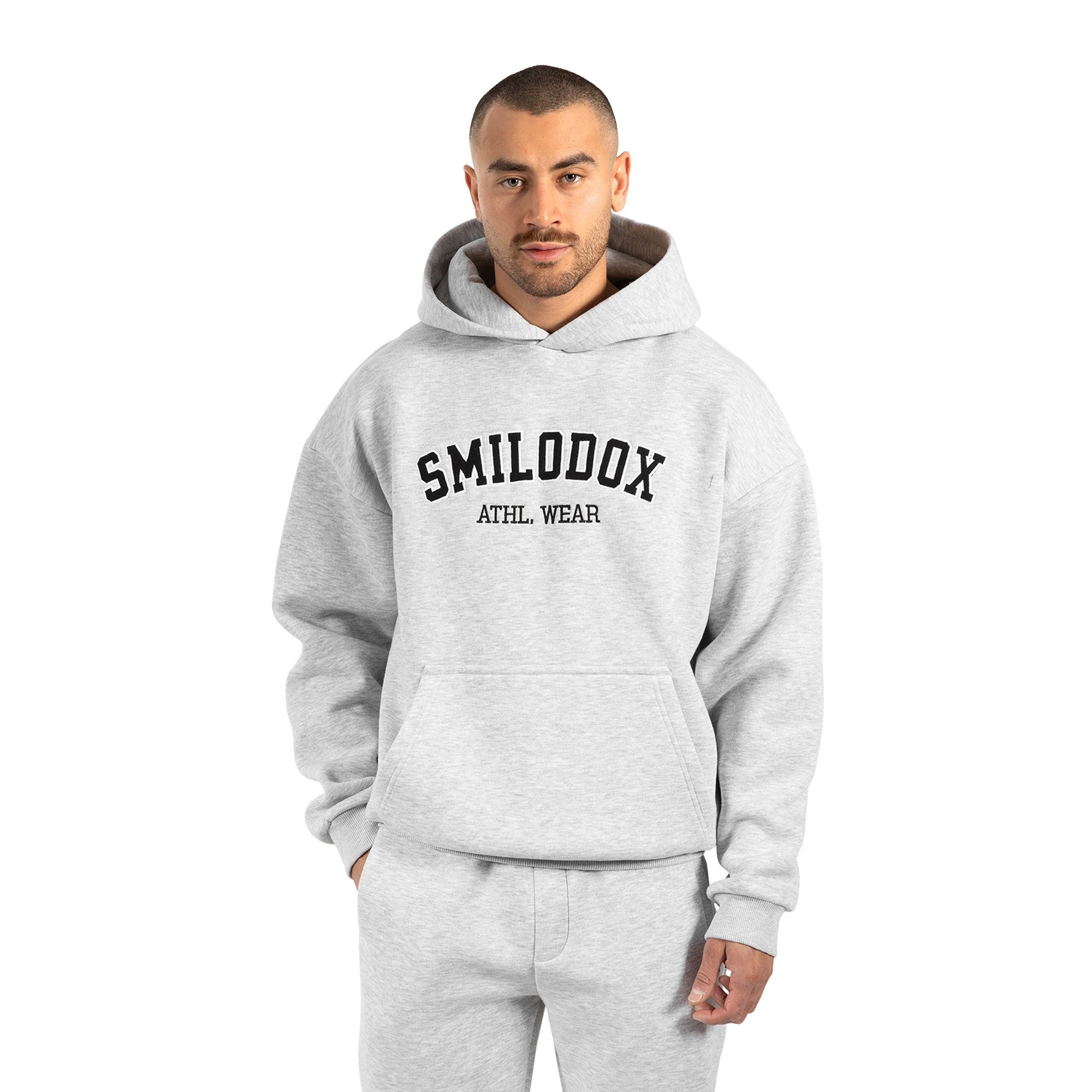 Hoodie Kayson, Oversize Kapuzenpullover, Frontprint, große Kapuze Sweatshirt