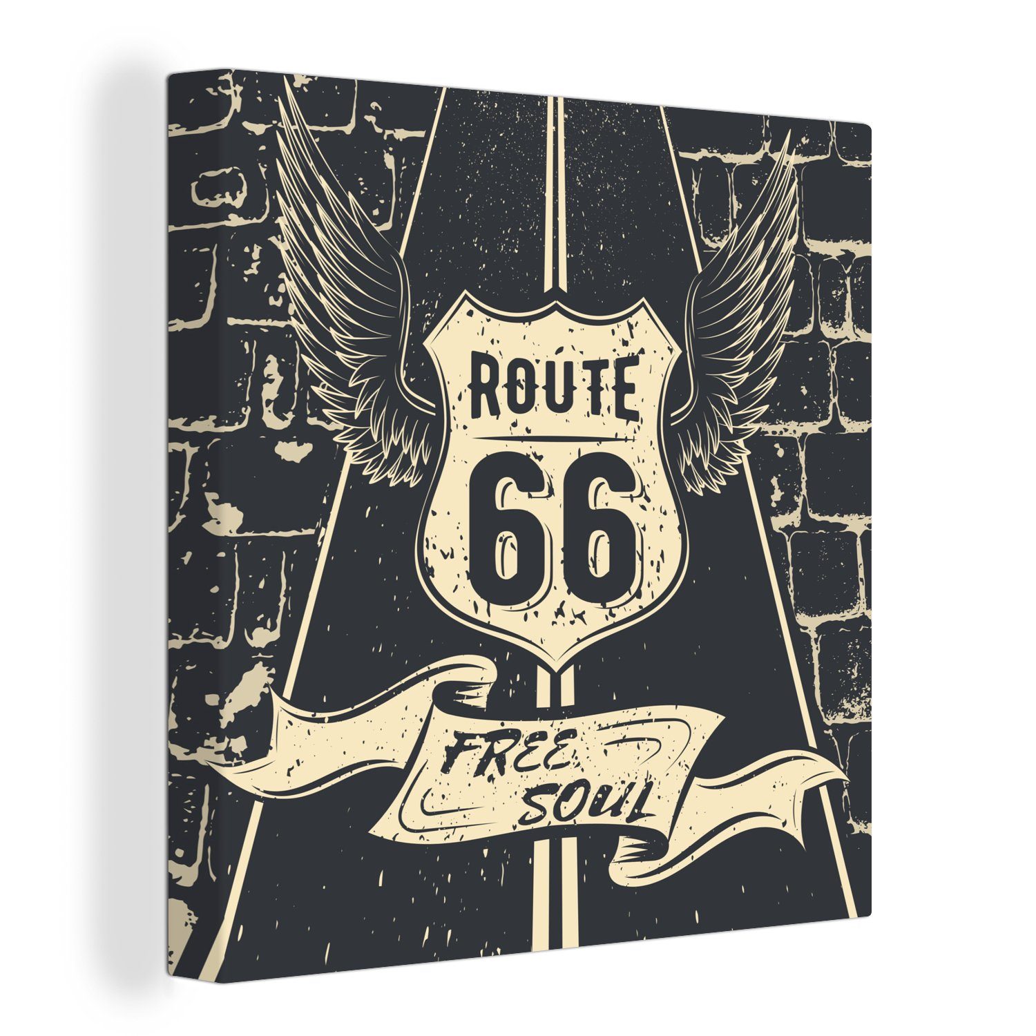 OneMillionCanvasses® Leinwandbild Route 66 - Vintage günstig online kaufen