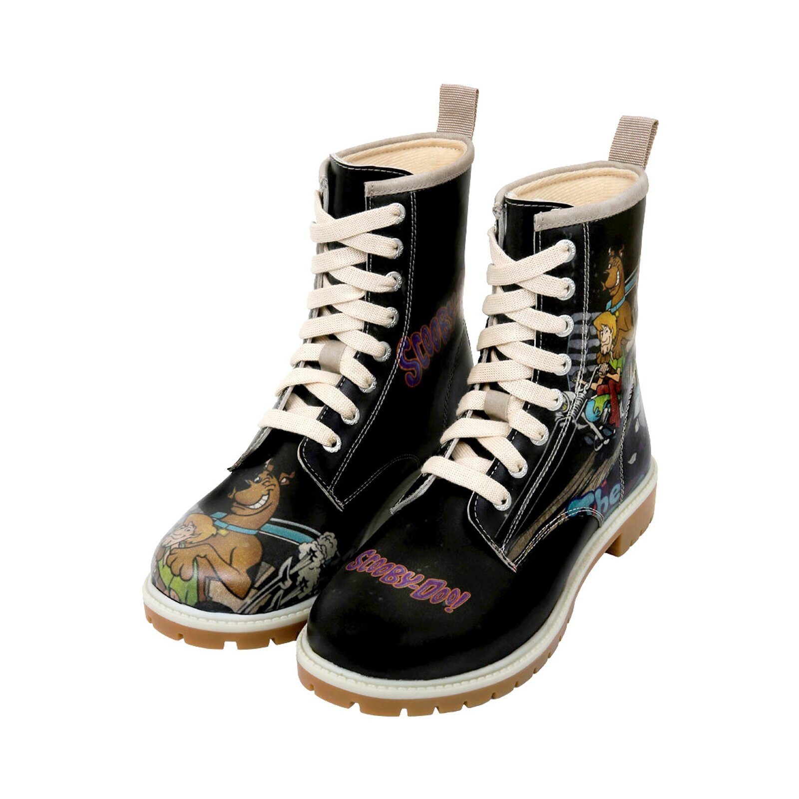 DOGO Long Boots Schnürstiefel Midnight Mystery Damen Stiefeletten Schnürboots Handgefertigt