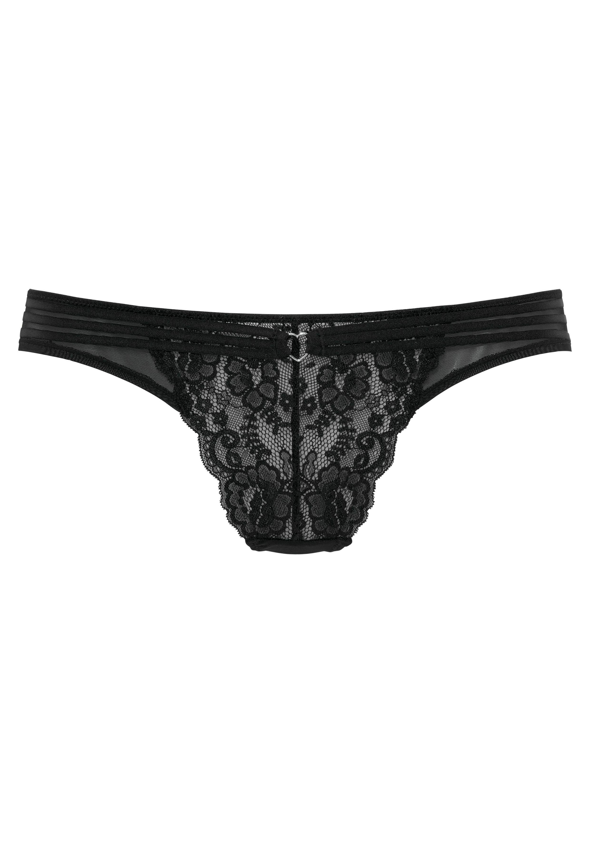 Vivance by Lascana Stringpanty Francesca mit feinem Herzaccessoire – Bild 2 von 5