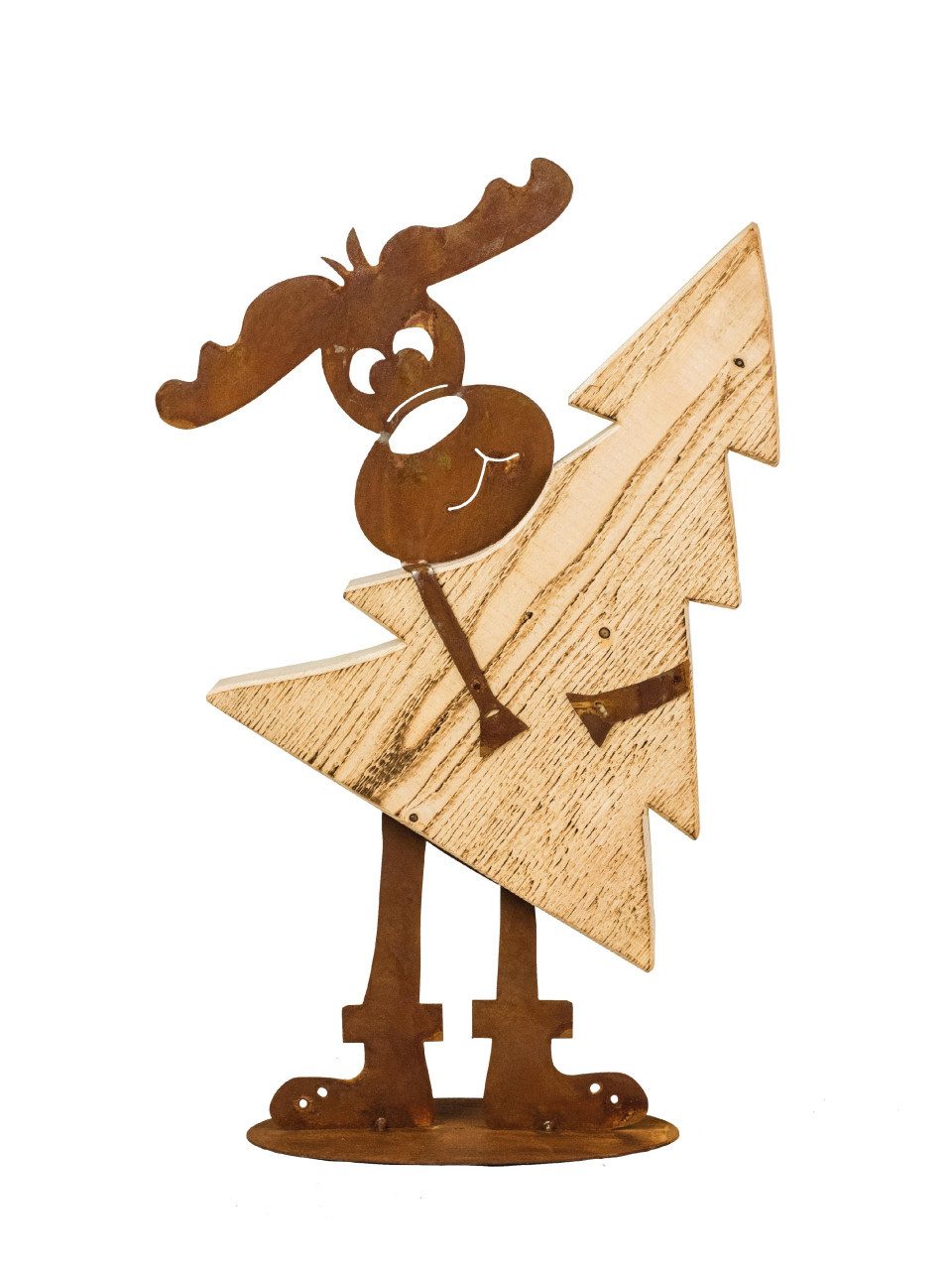 BADEKO Weihnachtsfigur Badeko Elch Max 45 x 37 x 5 cm rostbraun