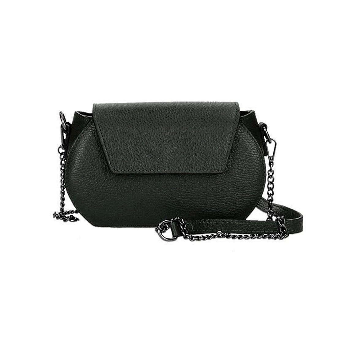 Schultertasche Made in Italy Damen Leder Tasche CrossOver