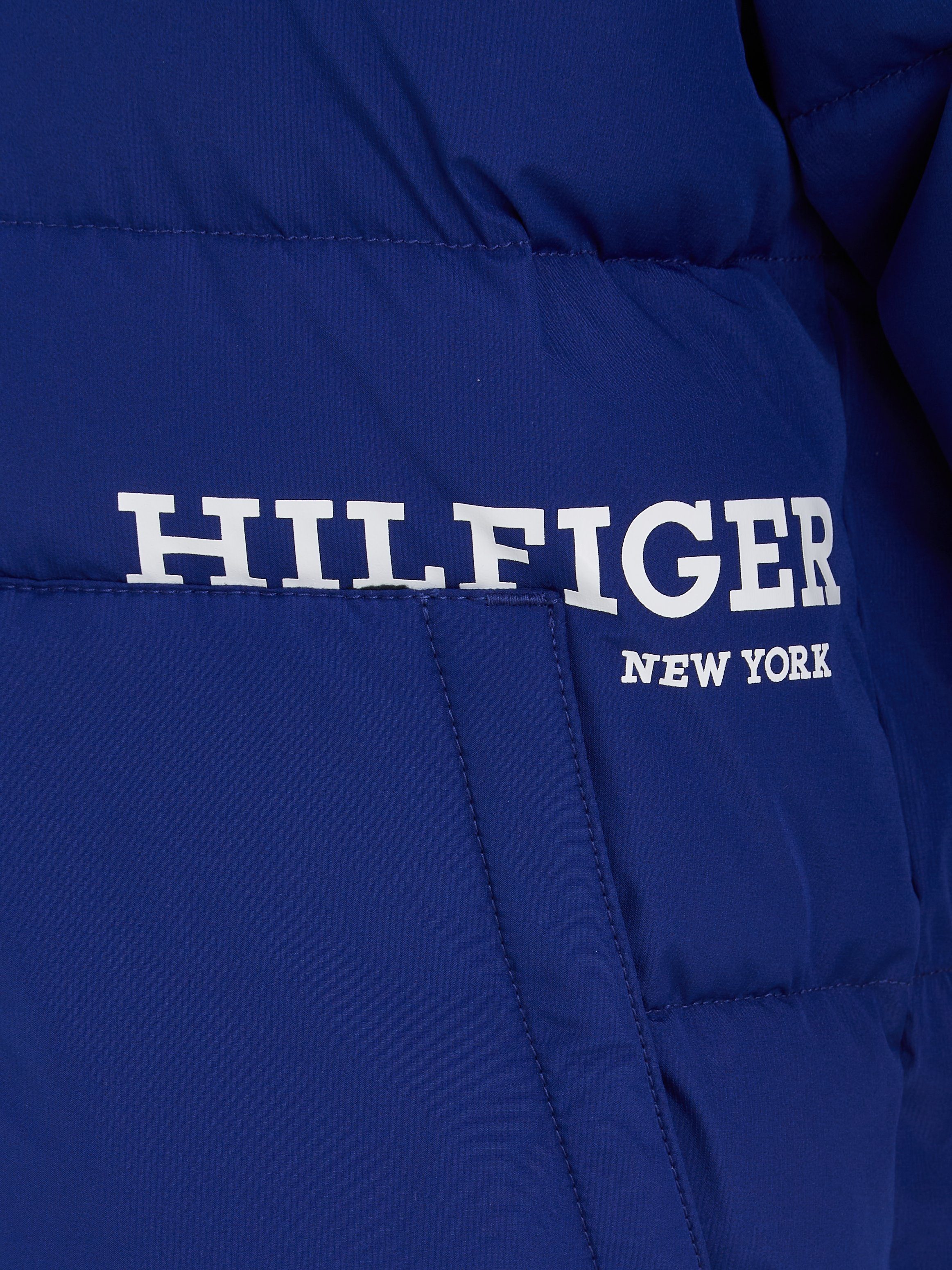 Tommy Hilfiger Winterjacke LOGO mit JACKET HILFIGER Hilfiger PADDED Logodruck