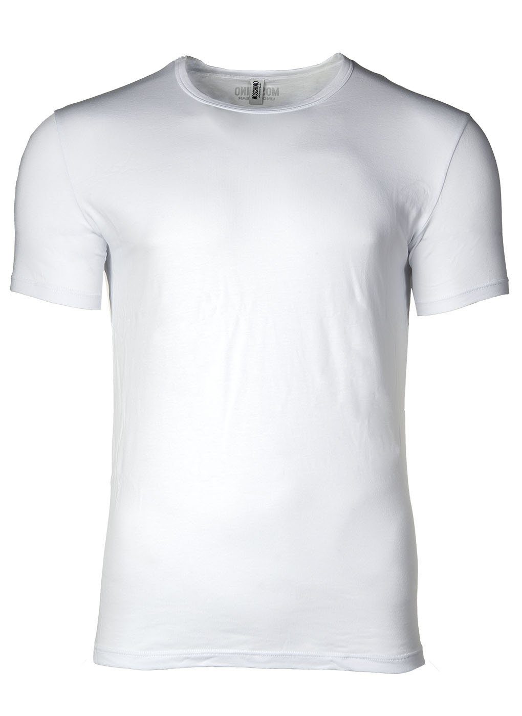 Rundhals Weiß/Grau Pack 2er T-Shirt T-Shirt Crew Neck, - Moschino Herren