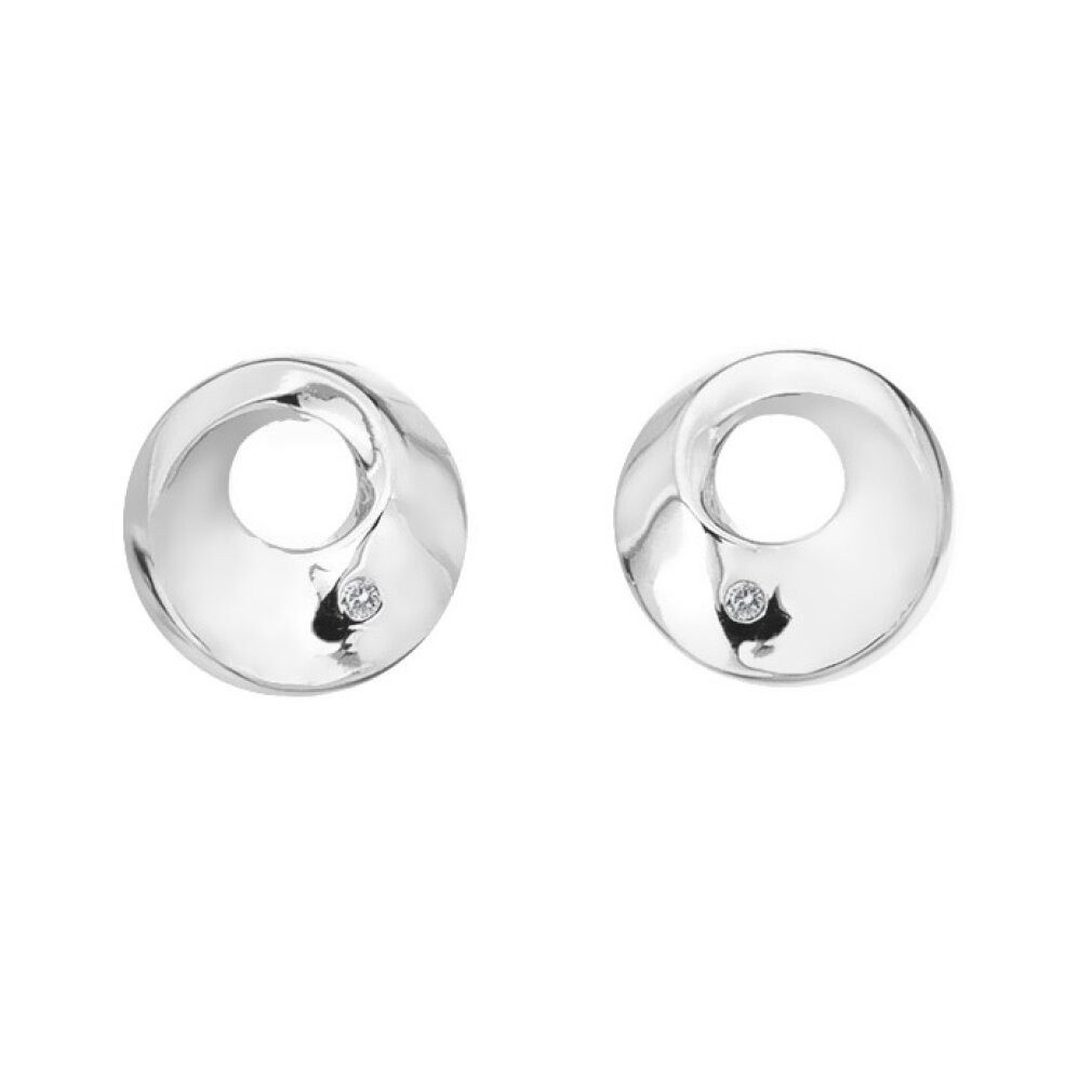 Diamond Ohrring-Set Gentle silver earrings with s Quest DE651