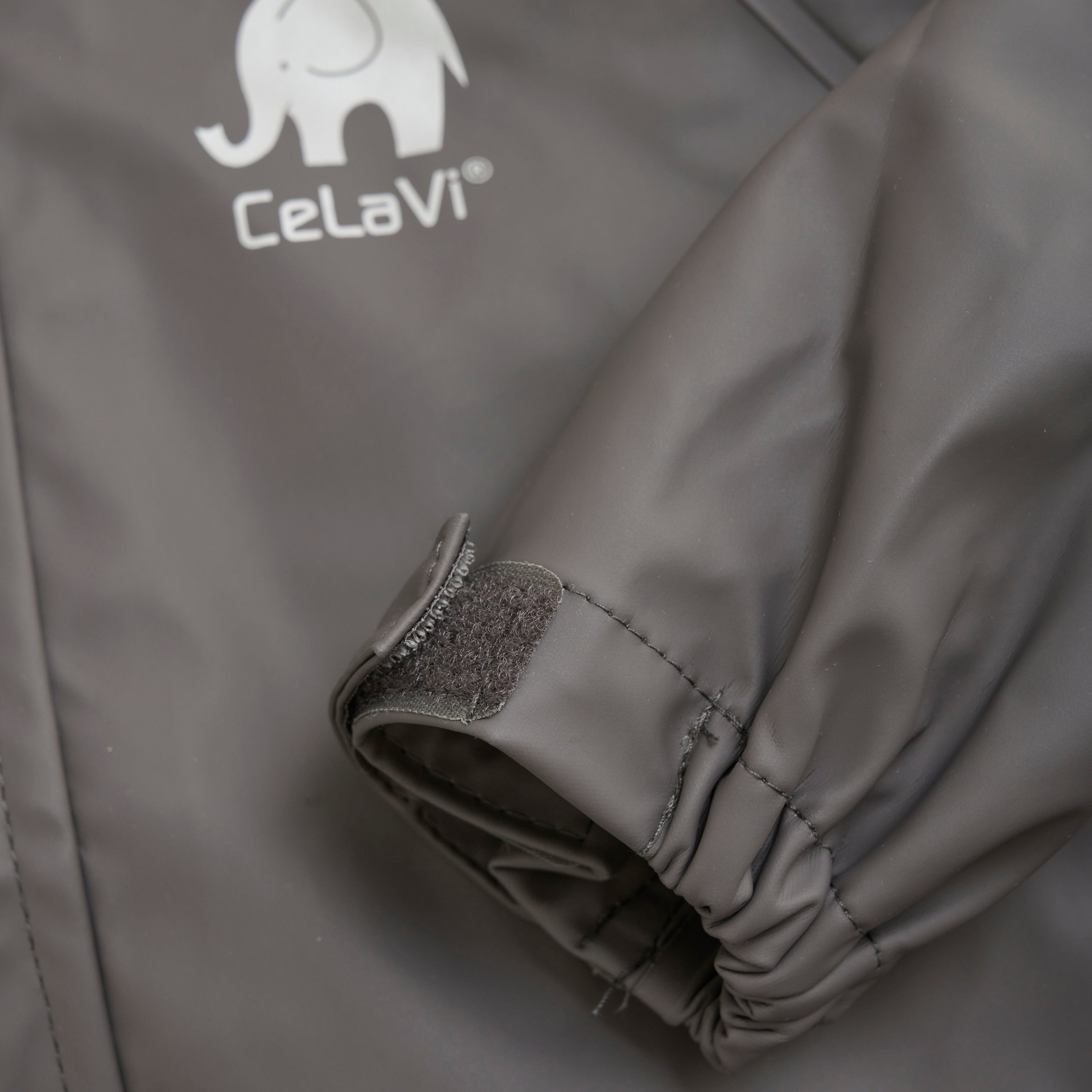 PU set (174) Regenoverall - CeLaVi 1145 Grey solid CEBasic rainwear