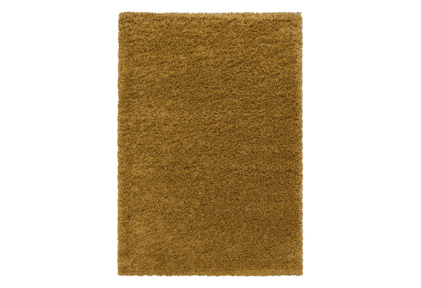 KADIMA DESIGN Teppich SPREE Shaggy Langflor Wohnzimmer Schlafzimmer Waschbar Esszimmer, Läufer, Höhe: 32 mm, Gold, 60x110 cm, Wohnzimmerteppich Strapazierfähig Waschbar