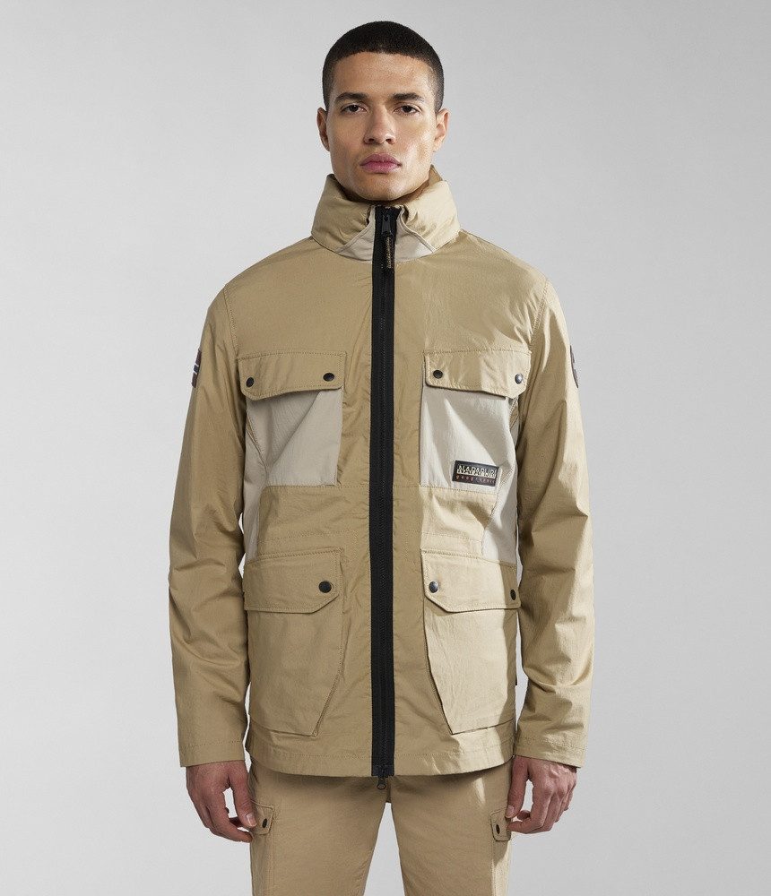 Glane Napapijri Jacke Braun Napapijri Fieldjacket A-Tepees, Stehkragen