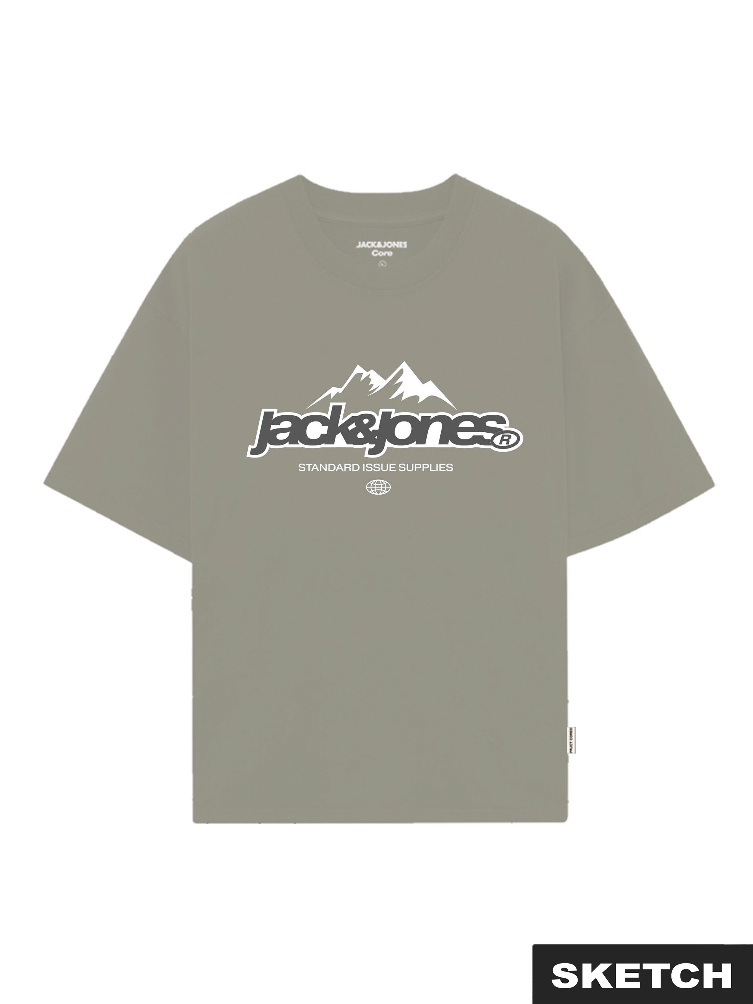 Jack & Jones T-Shirt JCOFLARE FRONT TEE SS CREW NECK FST günstig online kaufen