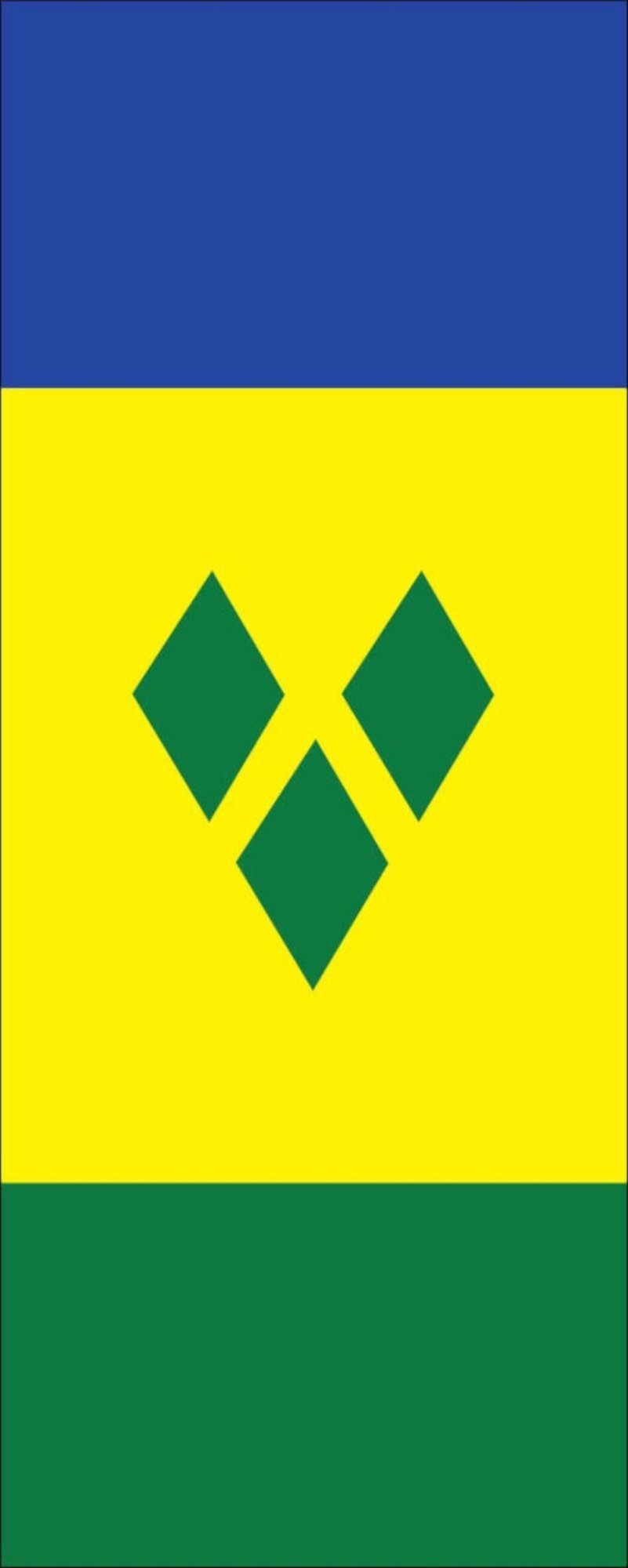 die flaggenmeer Flagge g/m² Hochformat Vincent St. Grenadinen 110 und Flagge