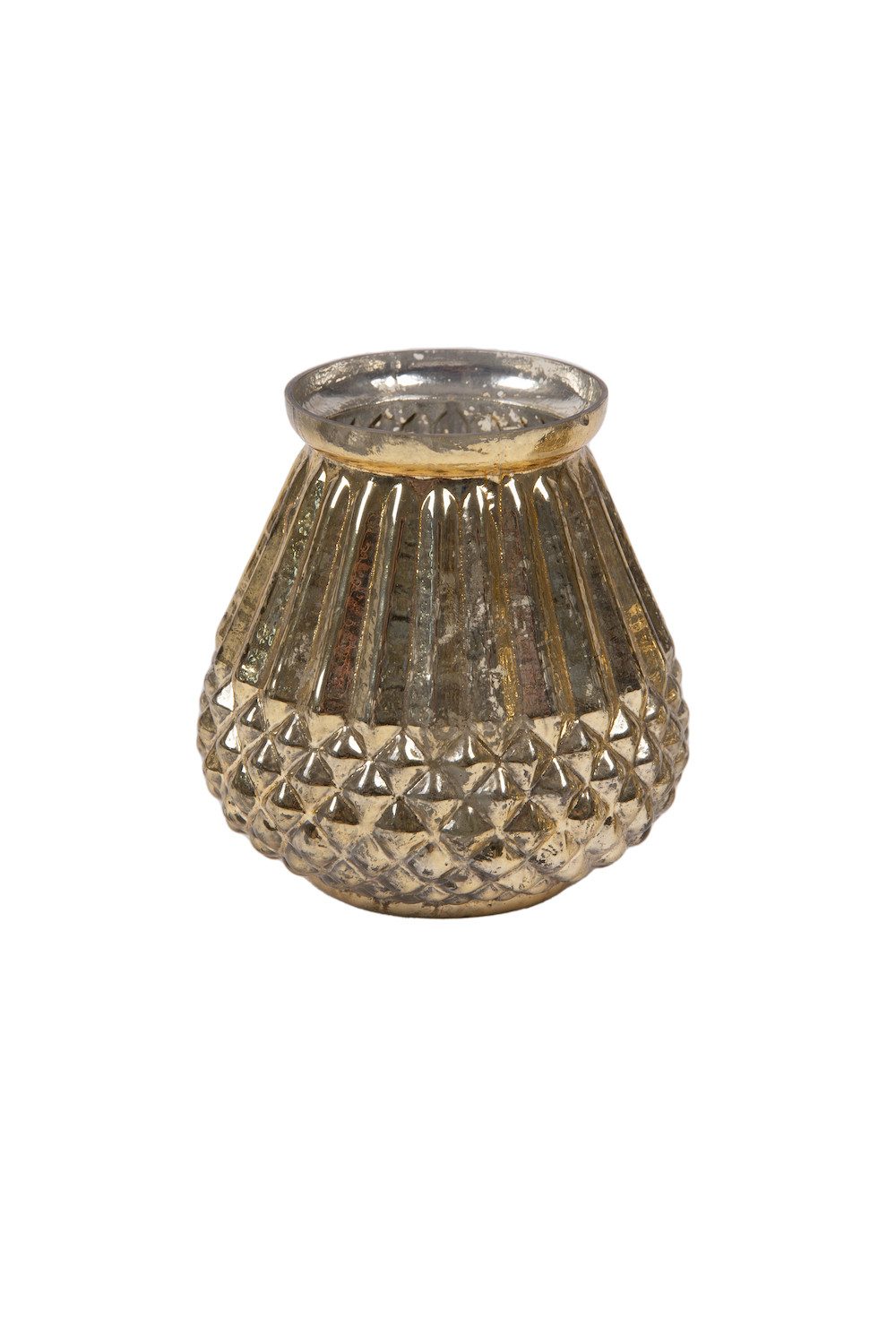 MarieAnn No.25 Dekovase Glas Vase Bauernsilber Antik Silber Vintage Deko versch. Größen, Glasvase