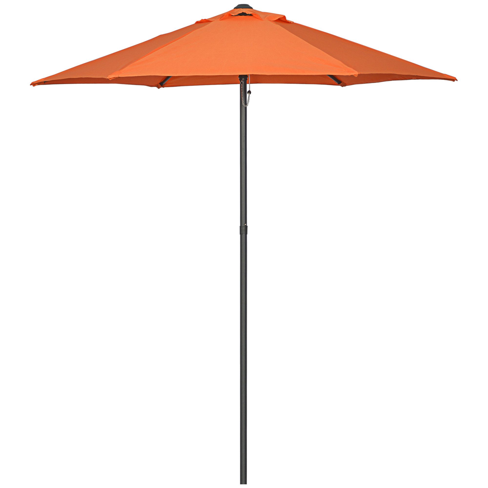 Outsunny Sonnenschirm mit Knickfunktion, sechseckig, windfest, günstig online kaufen