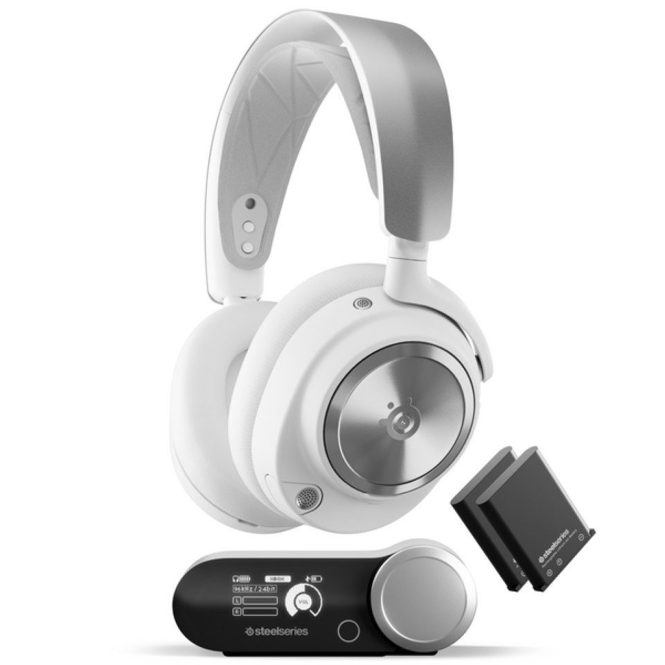 SteelSeries Arctis Nova Pro WL X White GamingHeadset, Fully compatible with Tempest 3D Audio