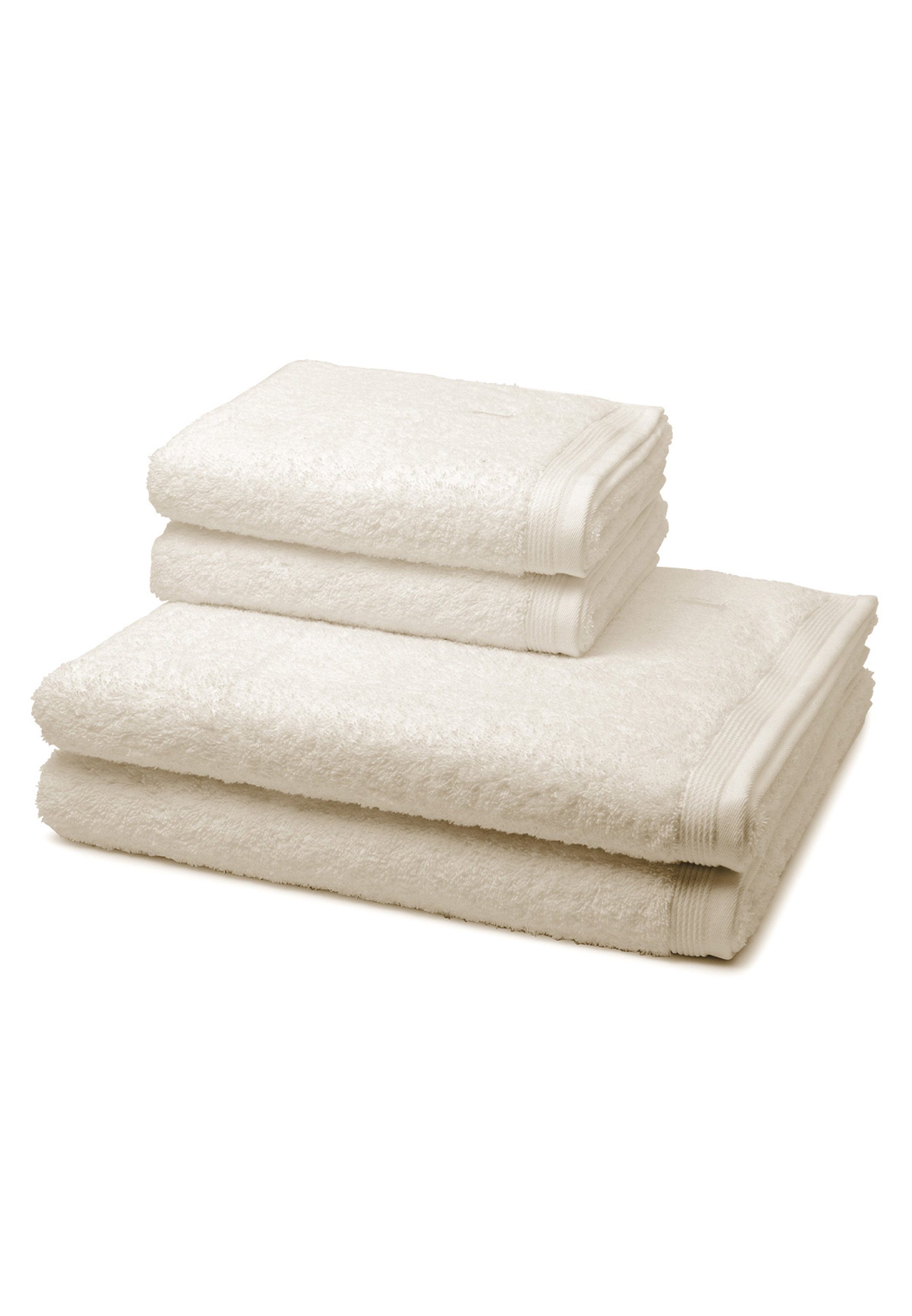 Möve Handtuch Set Superwuschel, Walkfrottee, (Spar-Set, 4-tlg), 2 X Handtuch 2 X Duschtuch im Set - Baumwolle - Extraweiches Handtuch Nature