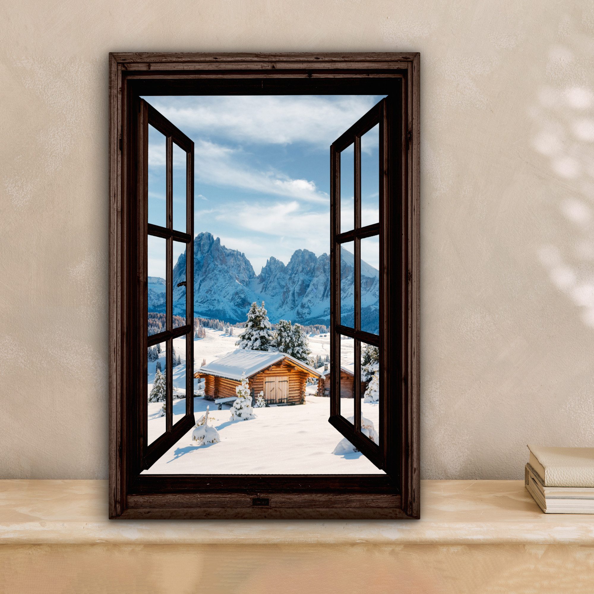 OneMillionCanvasses® Leinwandbild Aussicht - Winter - günstig online kaufen