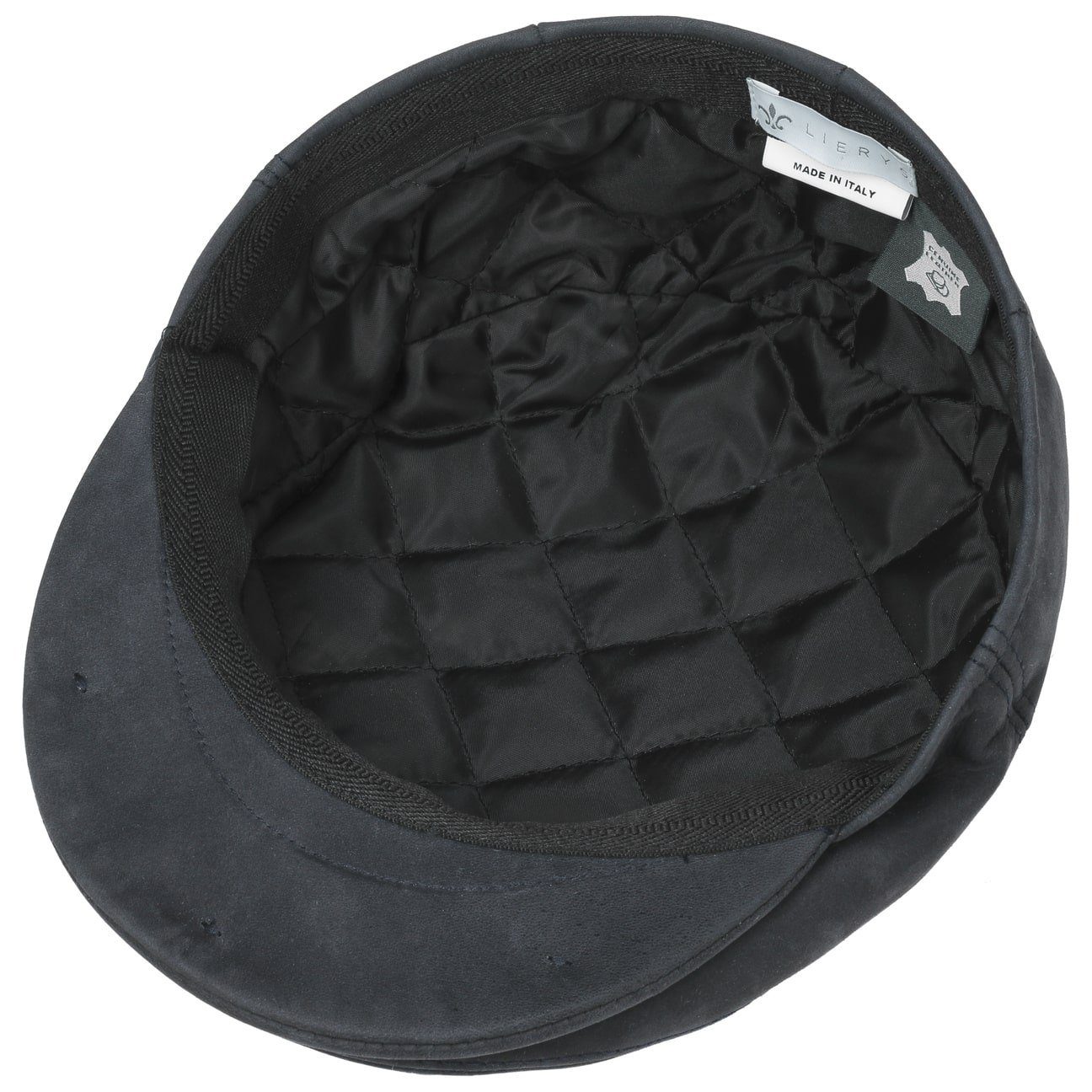 Lierys Flat Cap (1-St) Flatcap Made Schirm, blau mit in Italy