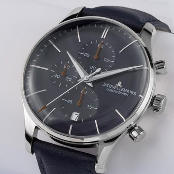 Jacques Lemans Quarzuhr Chronograph London Blau