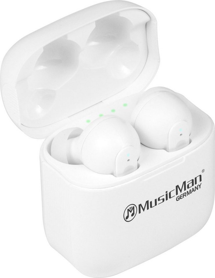 Music Man Music Man BT-X52 Sport In Ear Kopfhörer Bluetooth® Weiß Kopfhörer