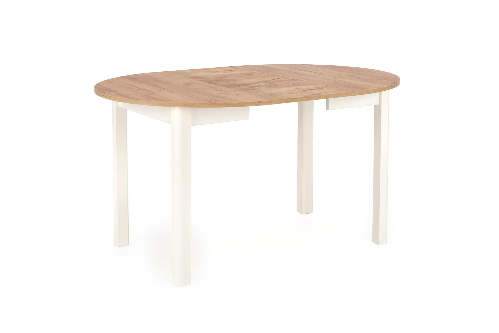designimpex Esstisch Design rund HA-400 ausziehbar Tisch Esstisch 102 - 142cm