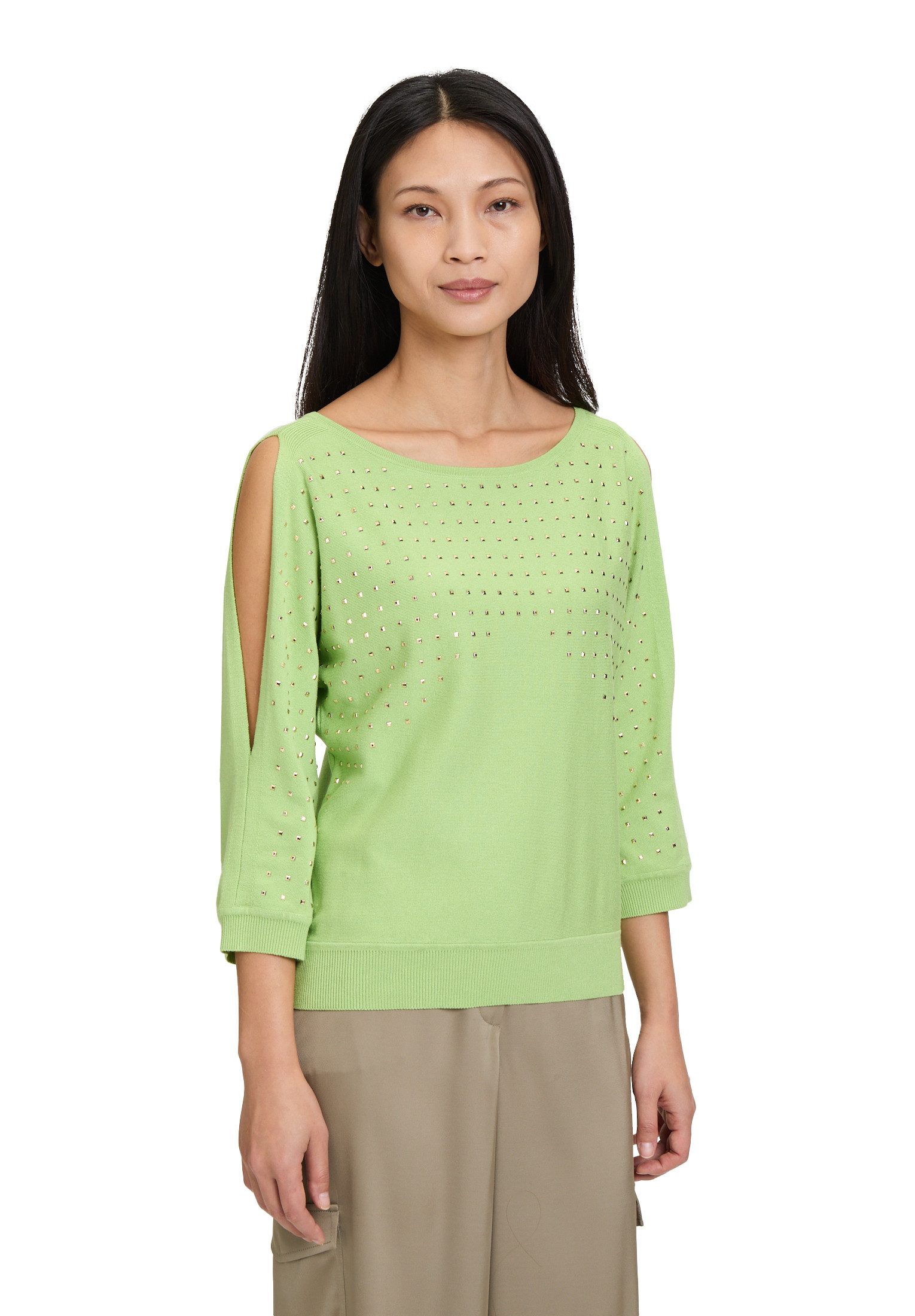 Strickpullover Betty Barclay Damen Feinstrickpullover mit Schmucksteinen