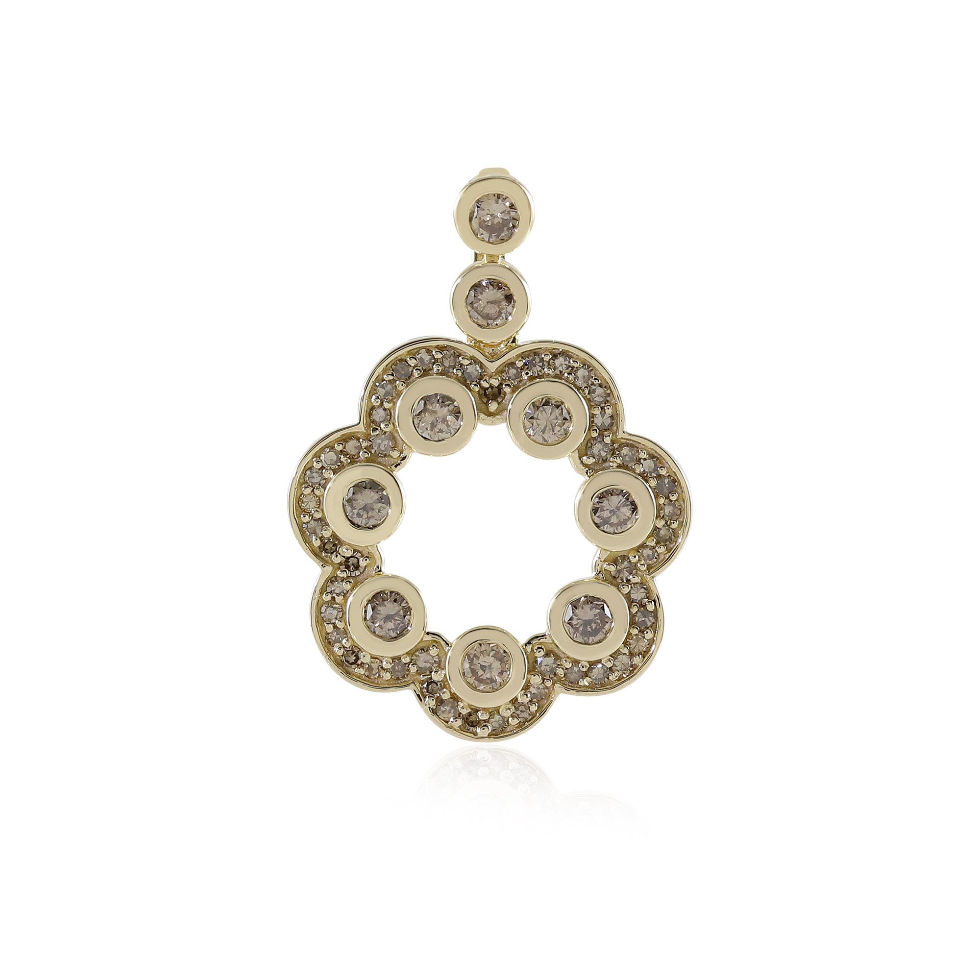 Cavill Kettenanhänger Champagner-Diamant-Anhänger aus Gold, de Melo, 0,738 ct (1-tlg)