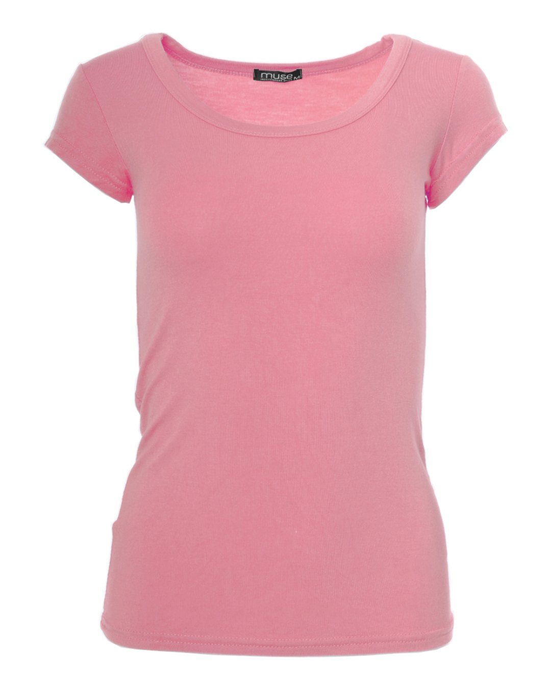 Muse T-Shirt Basic Kurzarm T-Shirt Skinny günstig online kaufen