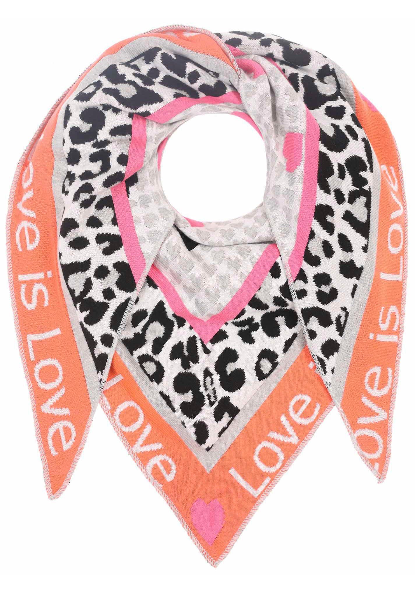 Zwillingsherz Dreieckstuch Love is Love, Animal-, günstig online kaufen