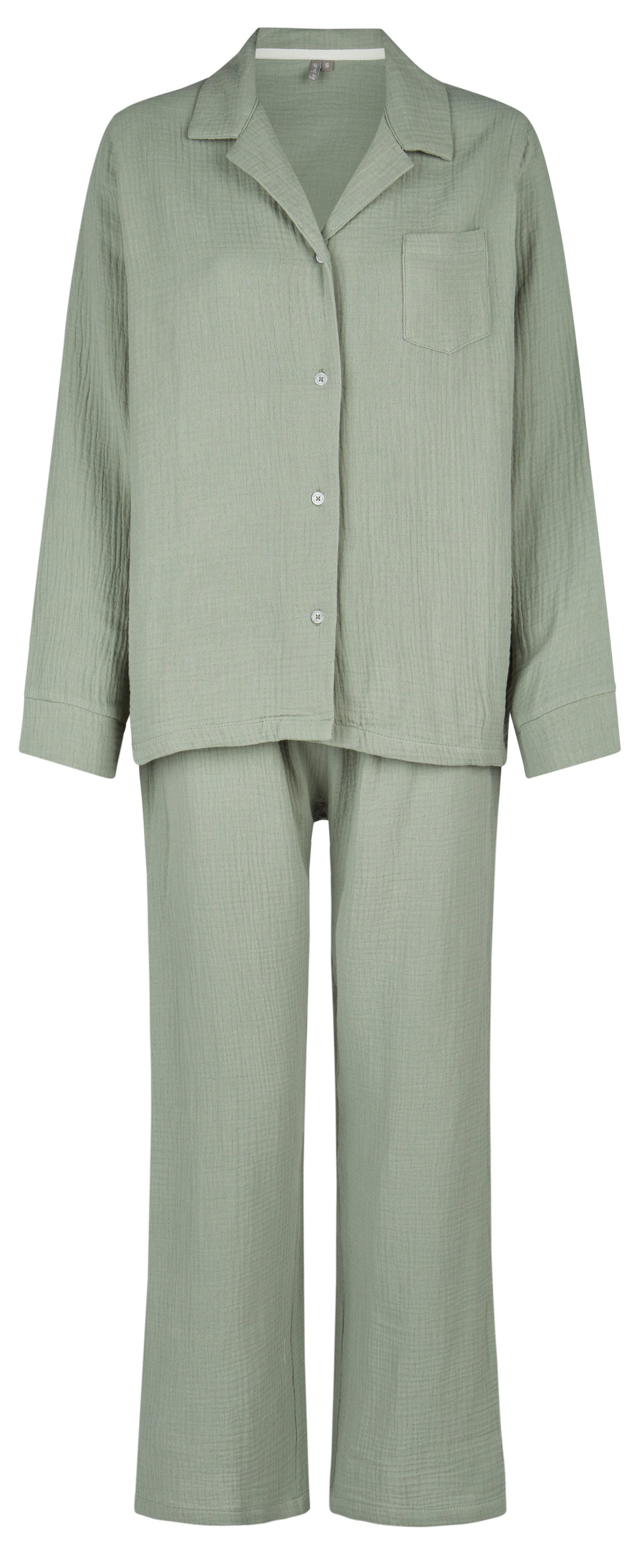 By Louise Schlafanzug Damen Musselin Pyjama günstig online kaufen
