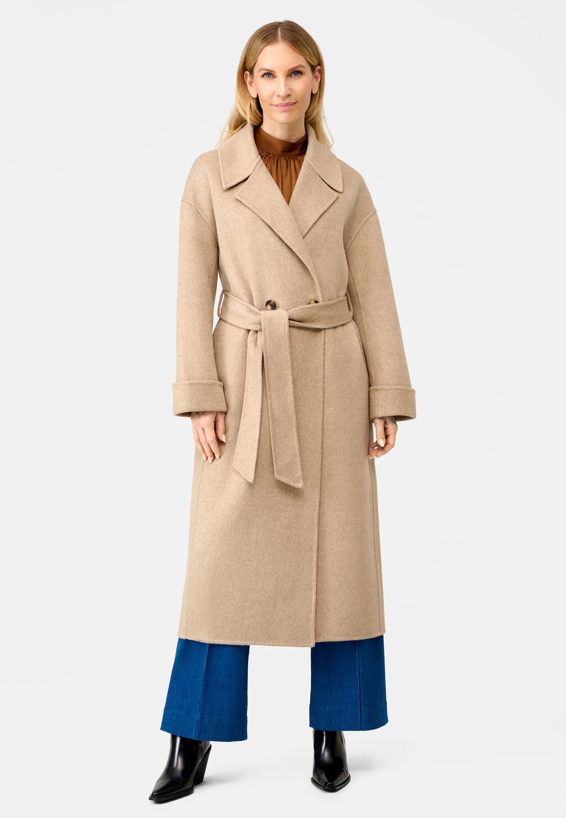 RICANO Wollmantel Elodie Damen Wollmantel mit Reverskragen günstig online kaufen