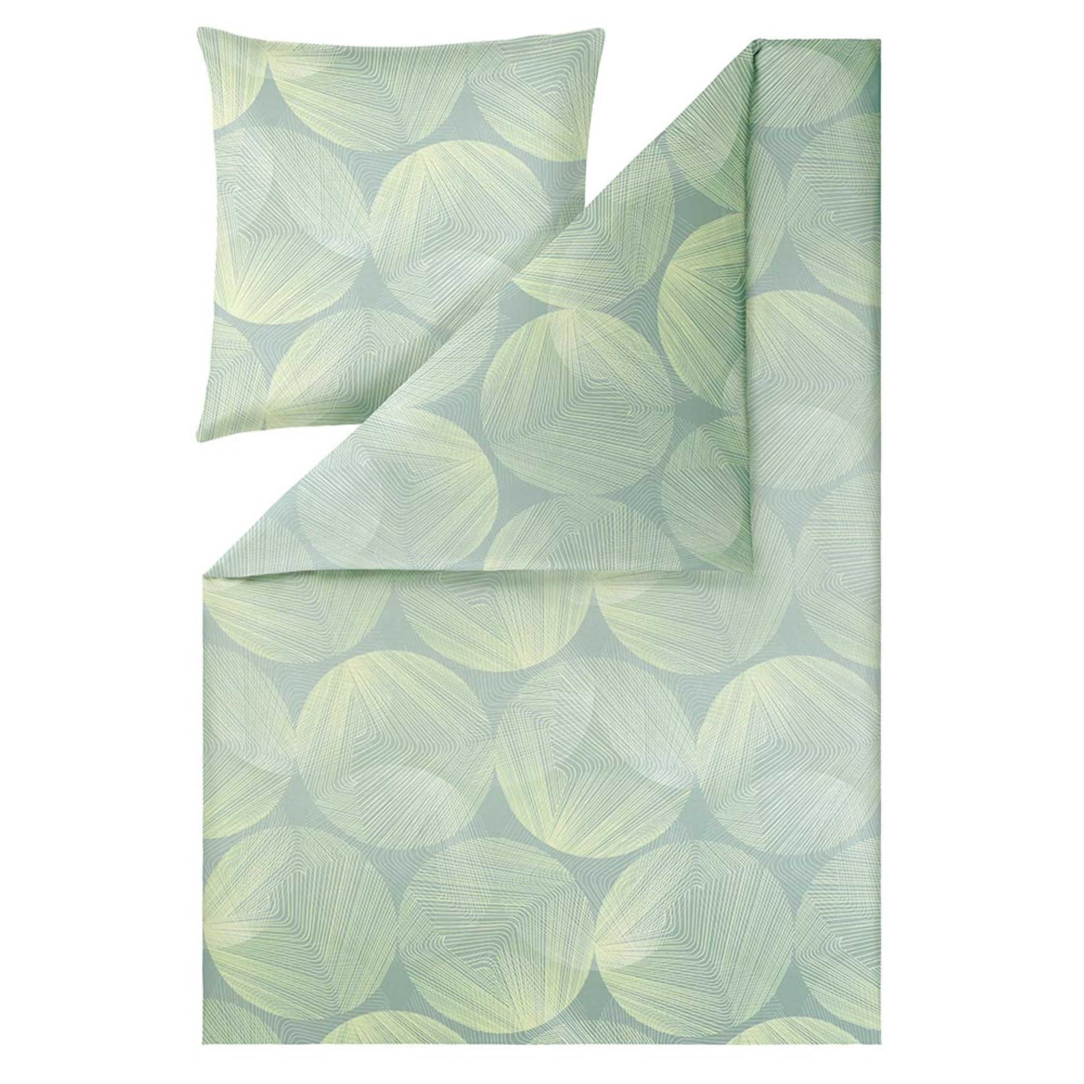 Estella Bettwäsche Estella Mako Jersey Bettwäsche 135x200 Dora achat Punkte Kreise grün, Mako-Jersey, 2 teilig, für Sommer und Winter