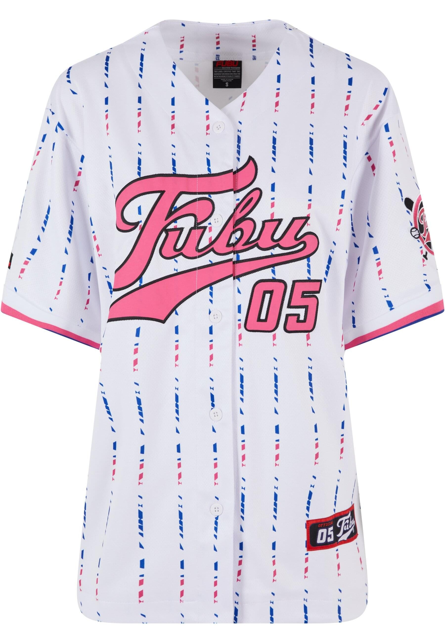 Fubu T-Shirt Fubu Damen FW222-021-1 FUBU Varsity Stripe Baseball Jersey (1-tlg)