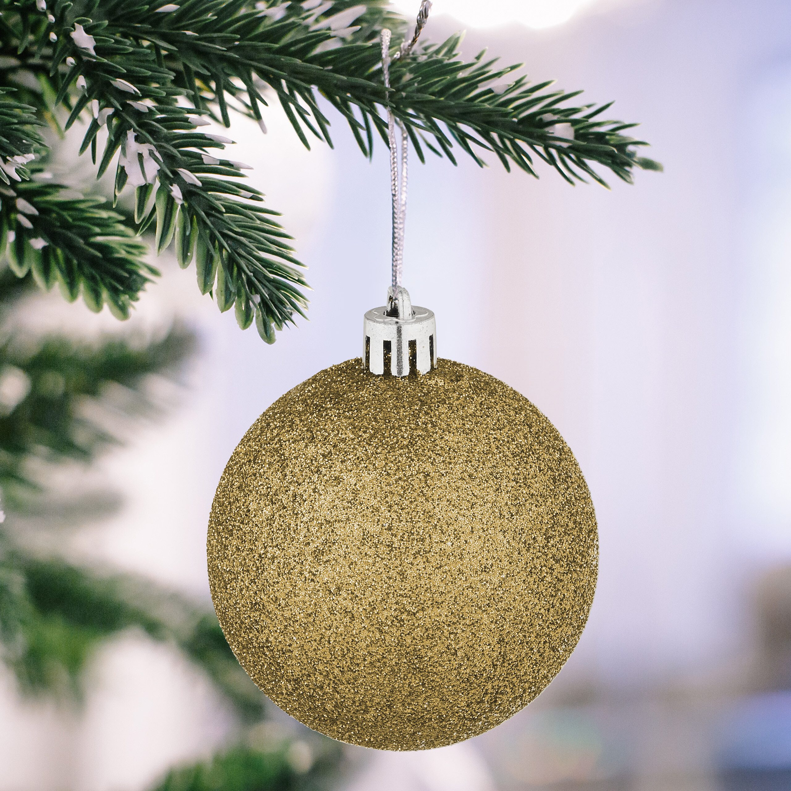 relaxdays Weihnachtsbaumkugel Weihnachtskugeln im 72er Set (72 St), gold