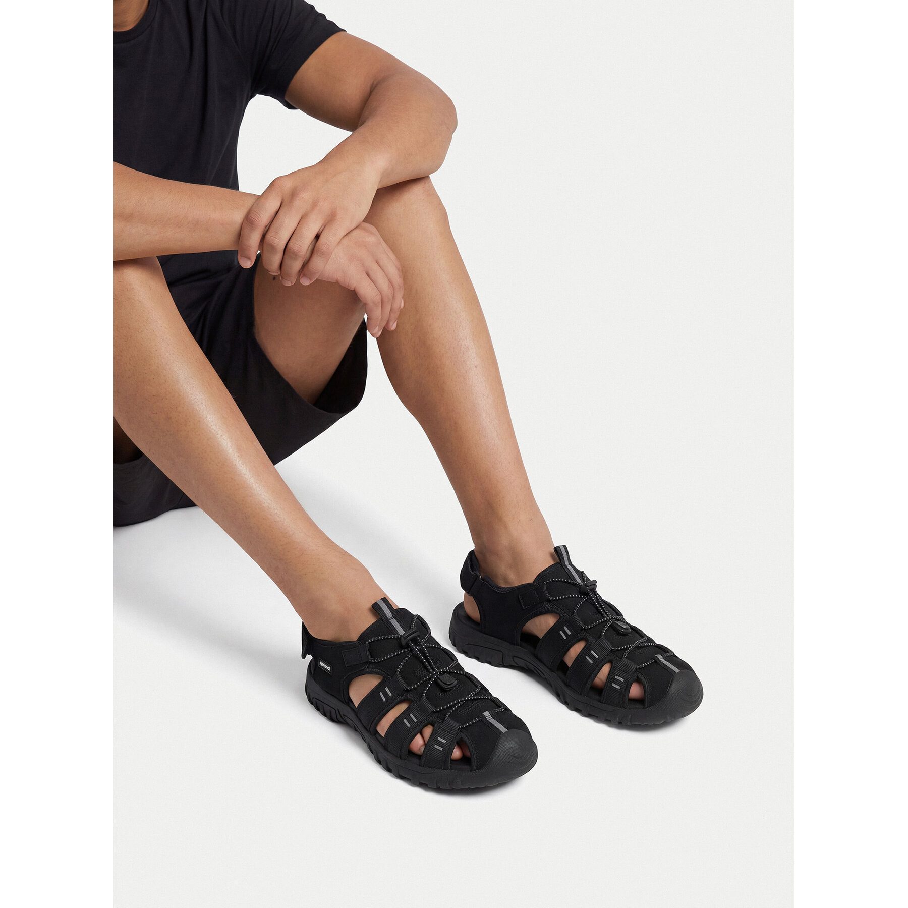 sprandi Sprandi Herren-Sandalen Schwarz Sandale