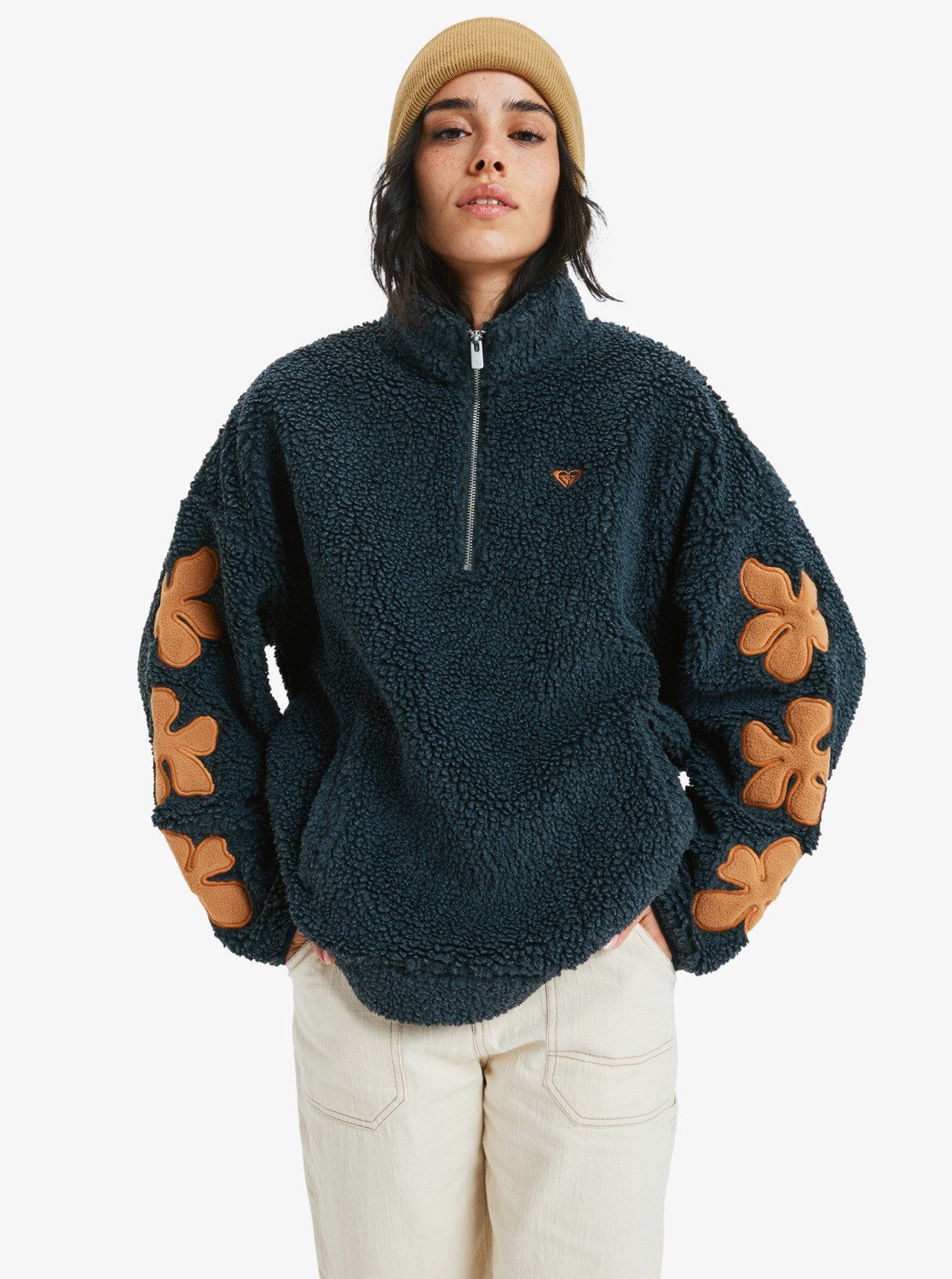 Roxy Fleecepullover Far Away - Fleece mit Reißverschluss für Frauen