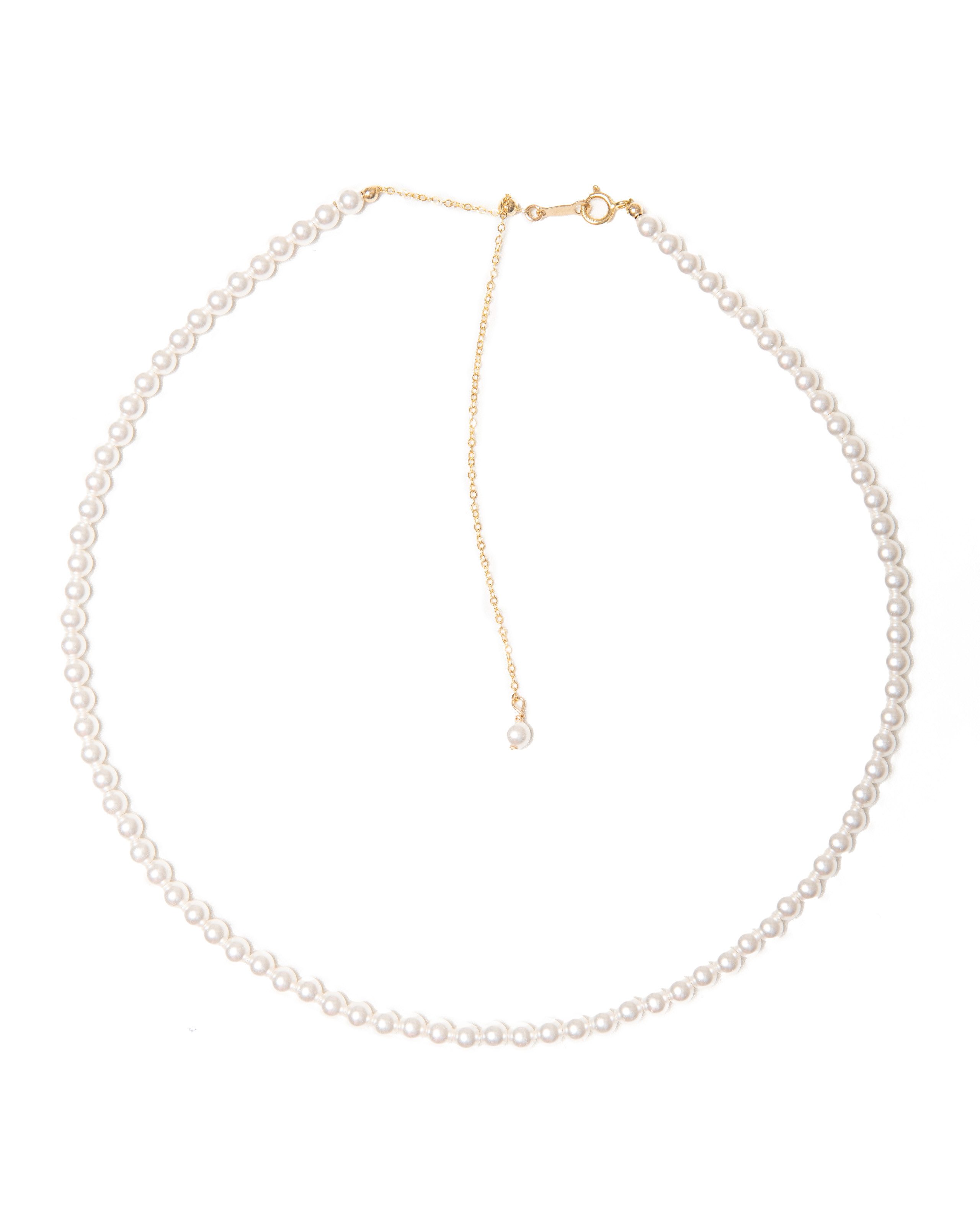 MayTree Kette mit Anhänger 14K Goldfilled, Swarowski Perlen "the perfect pe günstig online kaufen