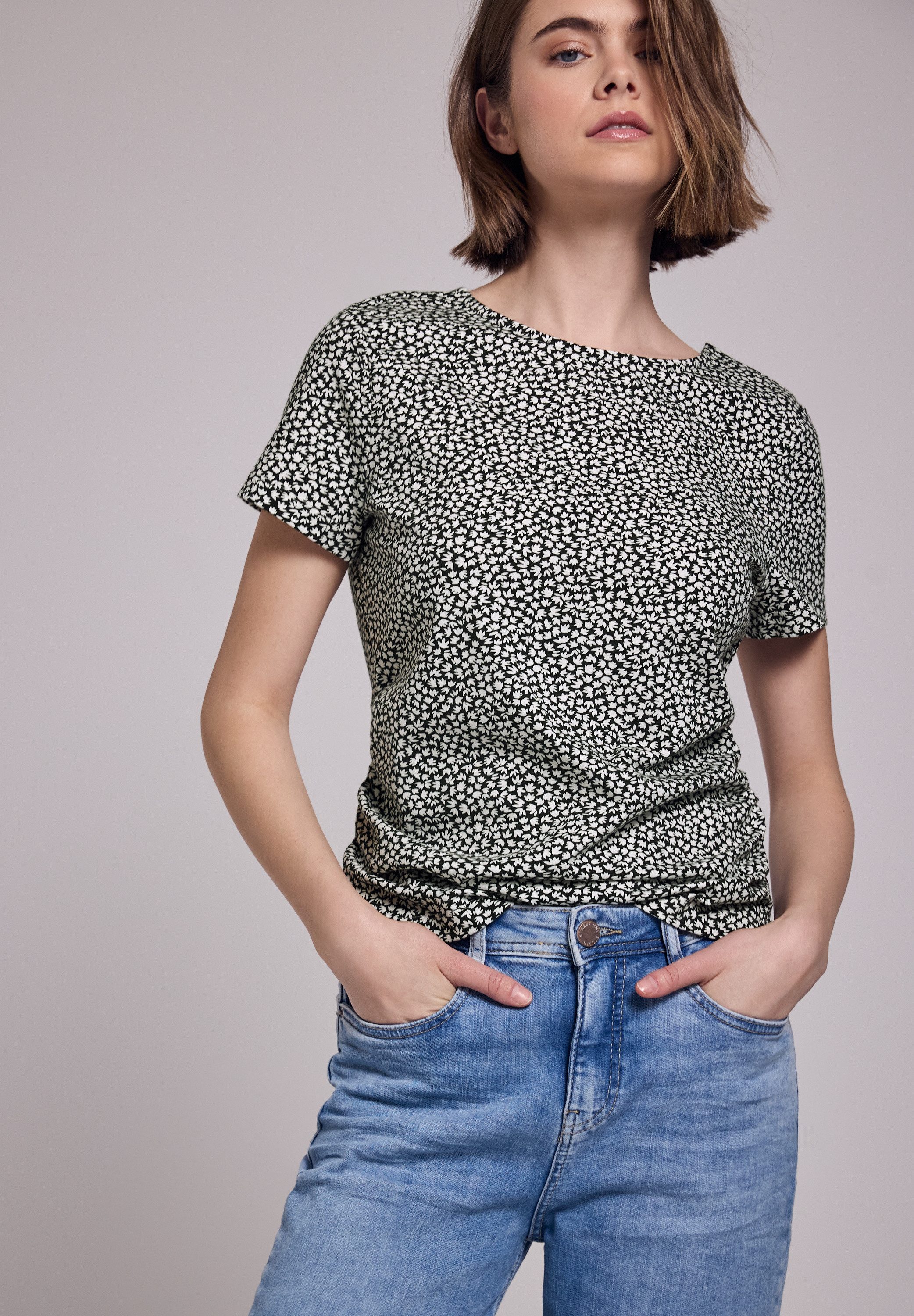 STREET ONE STUDIO T-Shirt mit grafischem Muster